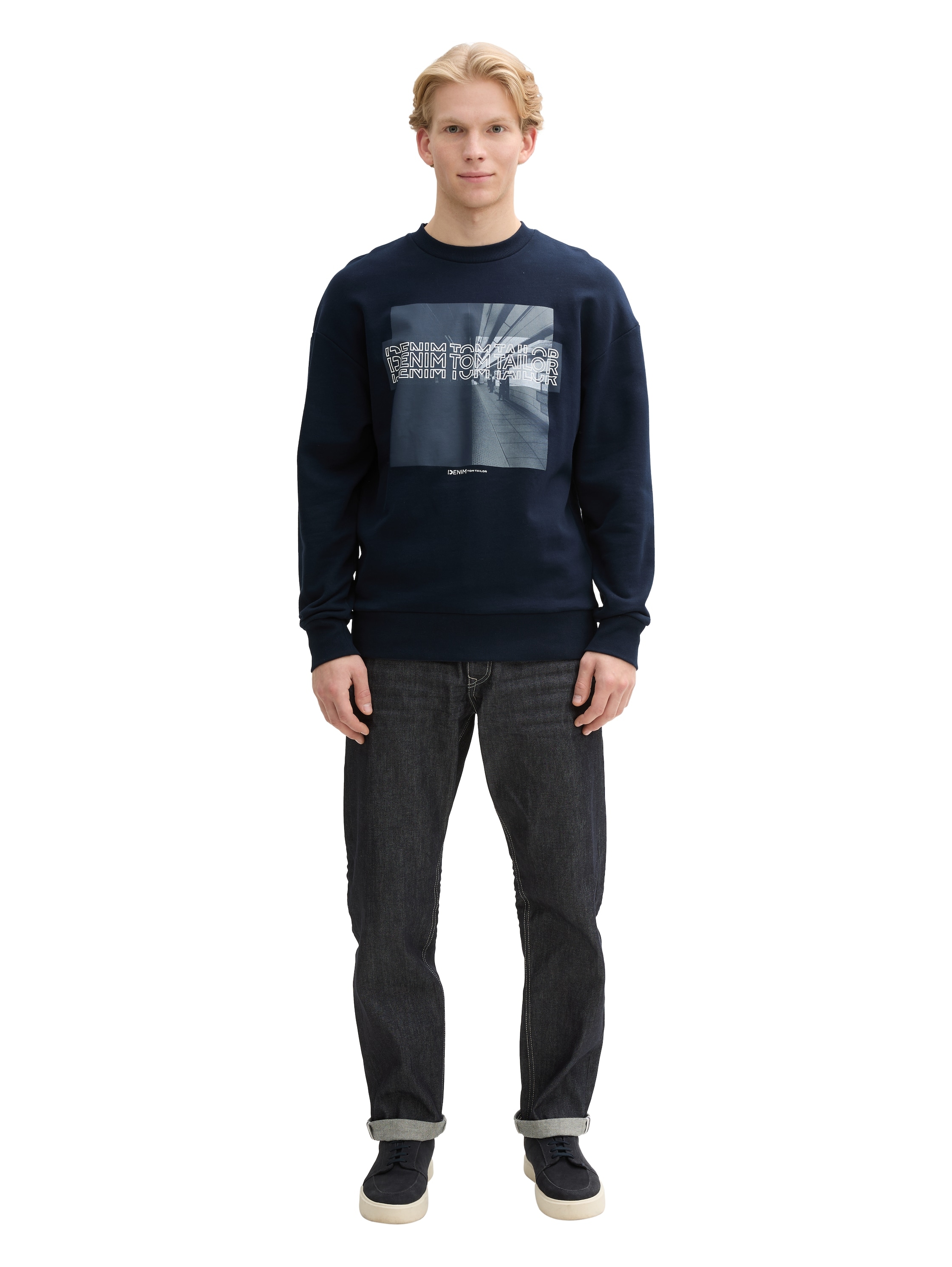 TOM TAILOR Denim Sweatshirt, mit Frontprint