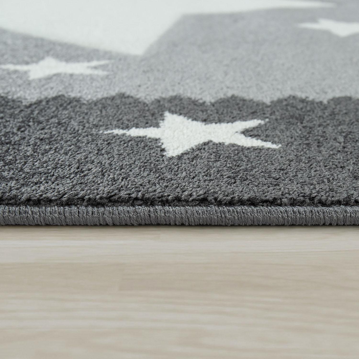 3. Bild von Paco Home Kinderteppich »Ela 398«, rechteckig, 3D-Design, Motiv Sterne, Pastell-Farben, mit Bordüre, Kinderzimmer