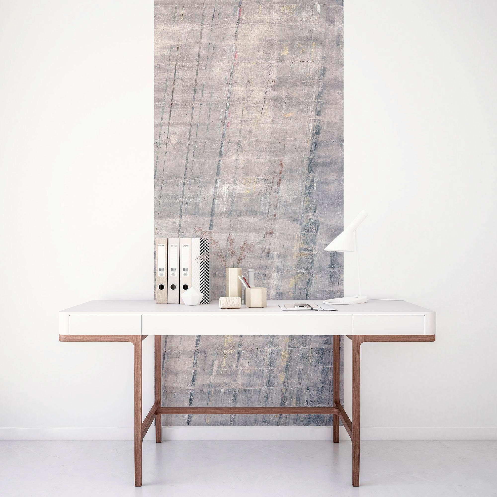 Komar Vliestapete »Concrete Panel«, 100x250 cm (Breite x Höhe), Vliestapete günstig online kaufen