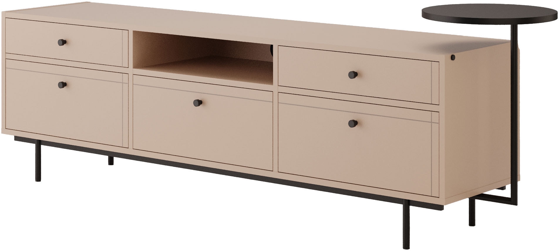 Home affaire TV-Board Seitlicher Design-Beistelltisch-stilvoll und funktional.