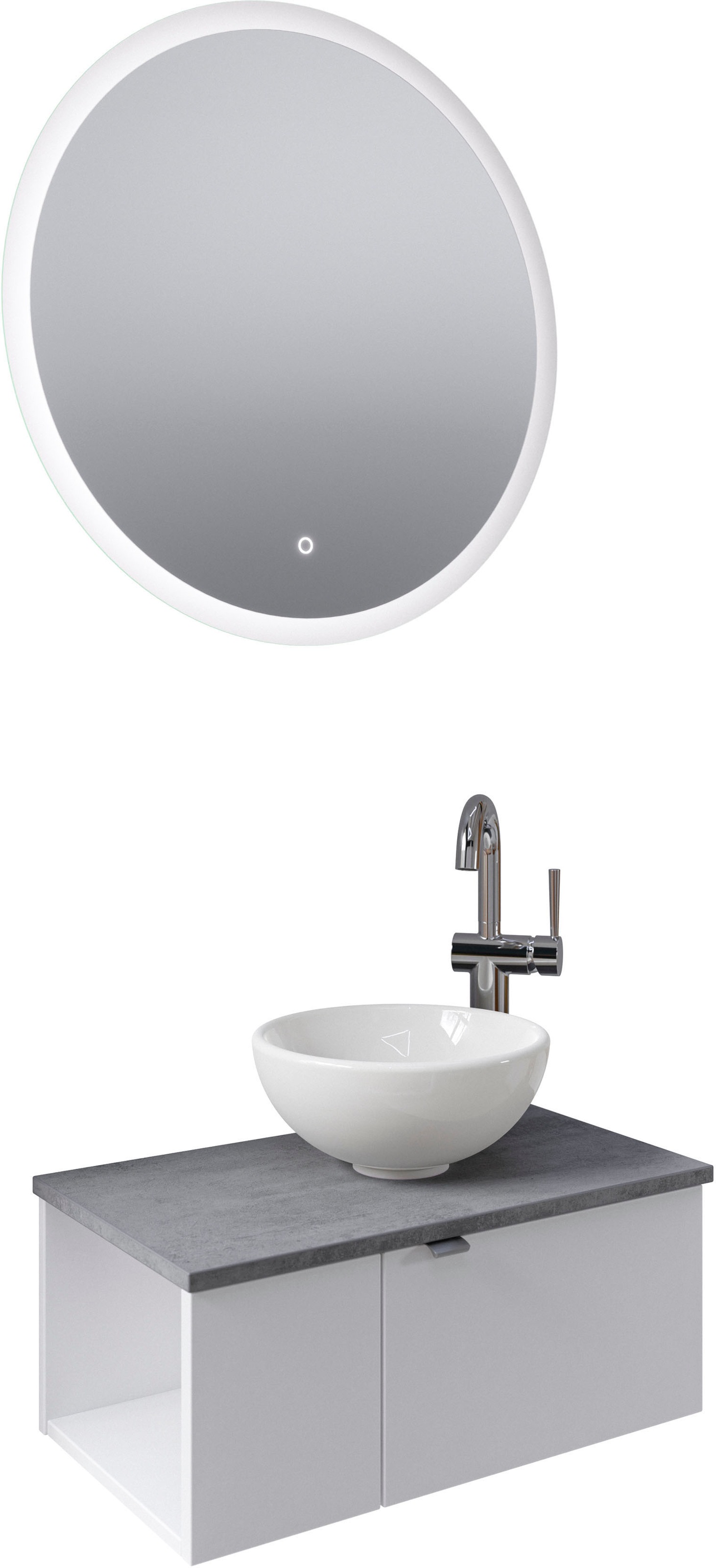 Saphir Badmöbel-Set »Serie 6915«, (4 St.), Gäste-Bad, 70 cm breit, mit LED- günstig online kaufen
