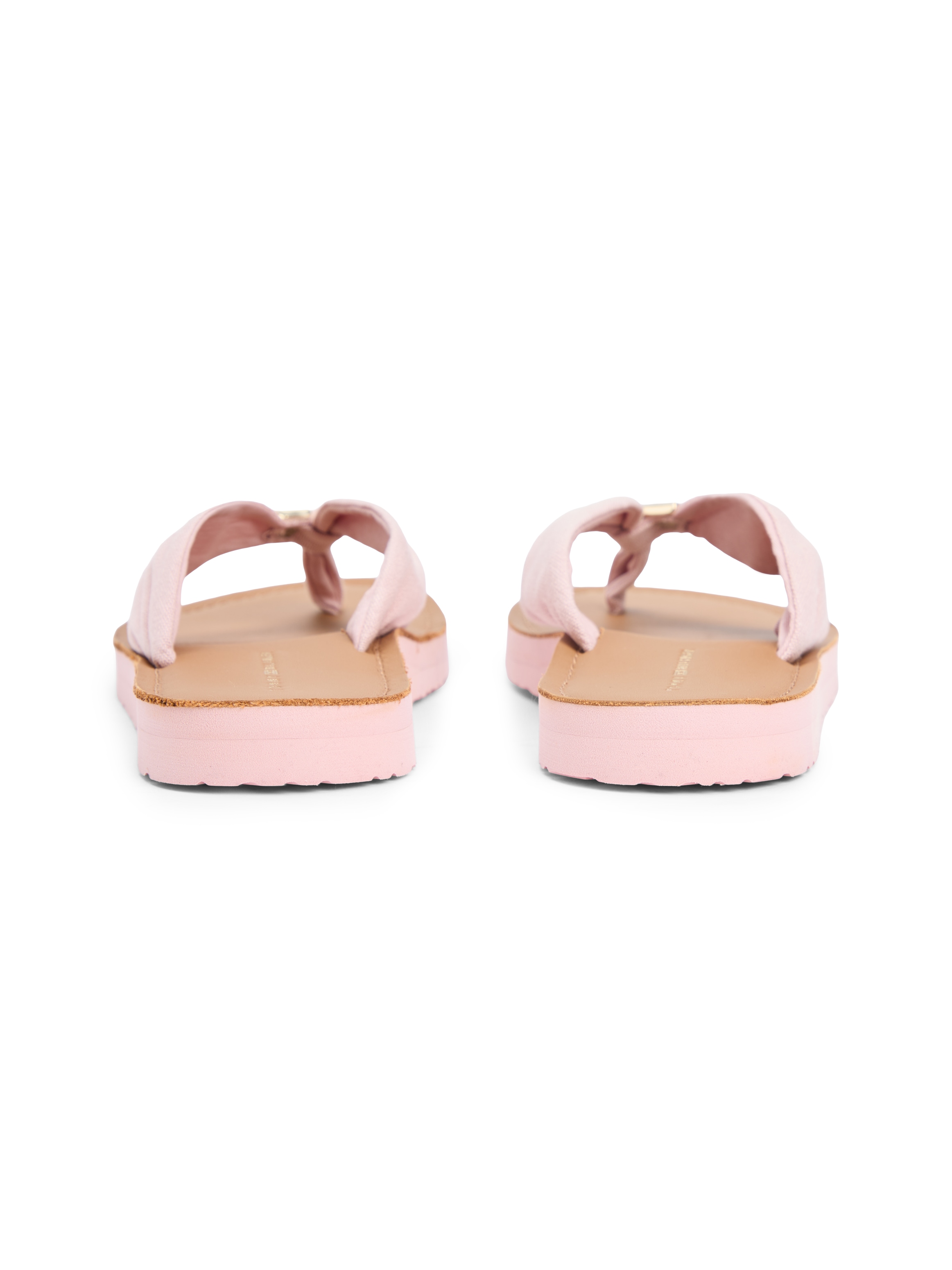 Tommy Hilfiger Zehentrenner »TH LTR FOOTBED SUMMER SANDAL«  Sommerschuh, Strandschuh, Dianette, Flat mit Logoemblem