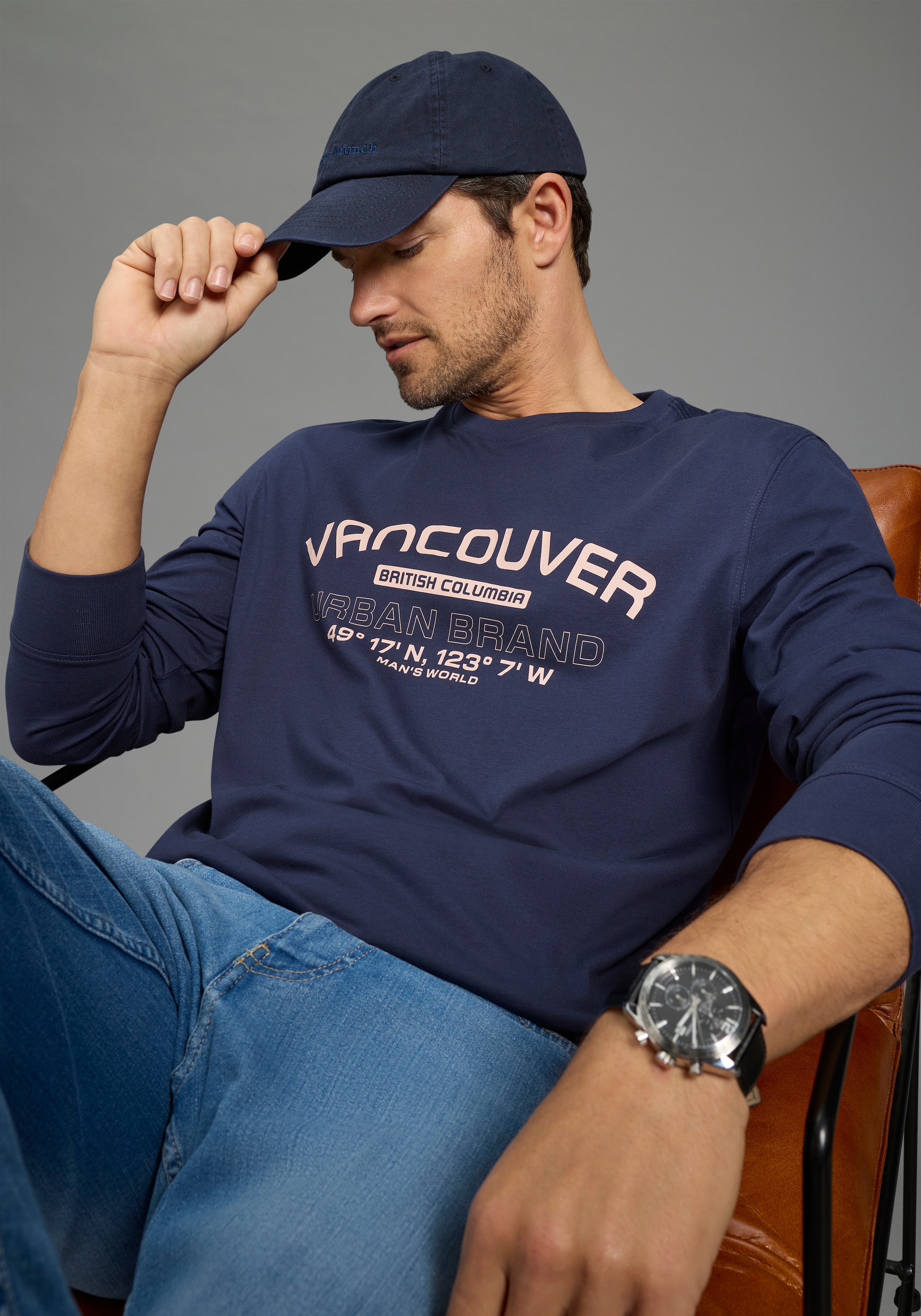 Man's World Langarmshirt »Neue Kollektion!« casual Stil, Langarm, schmale Passform