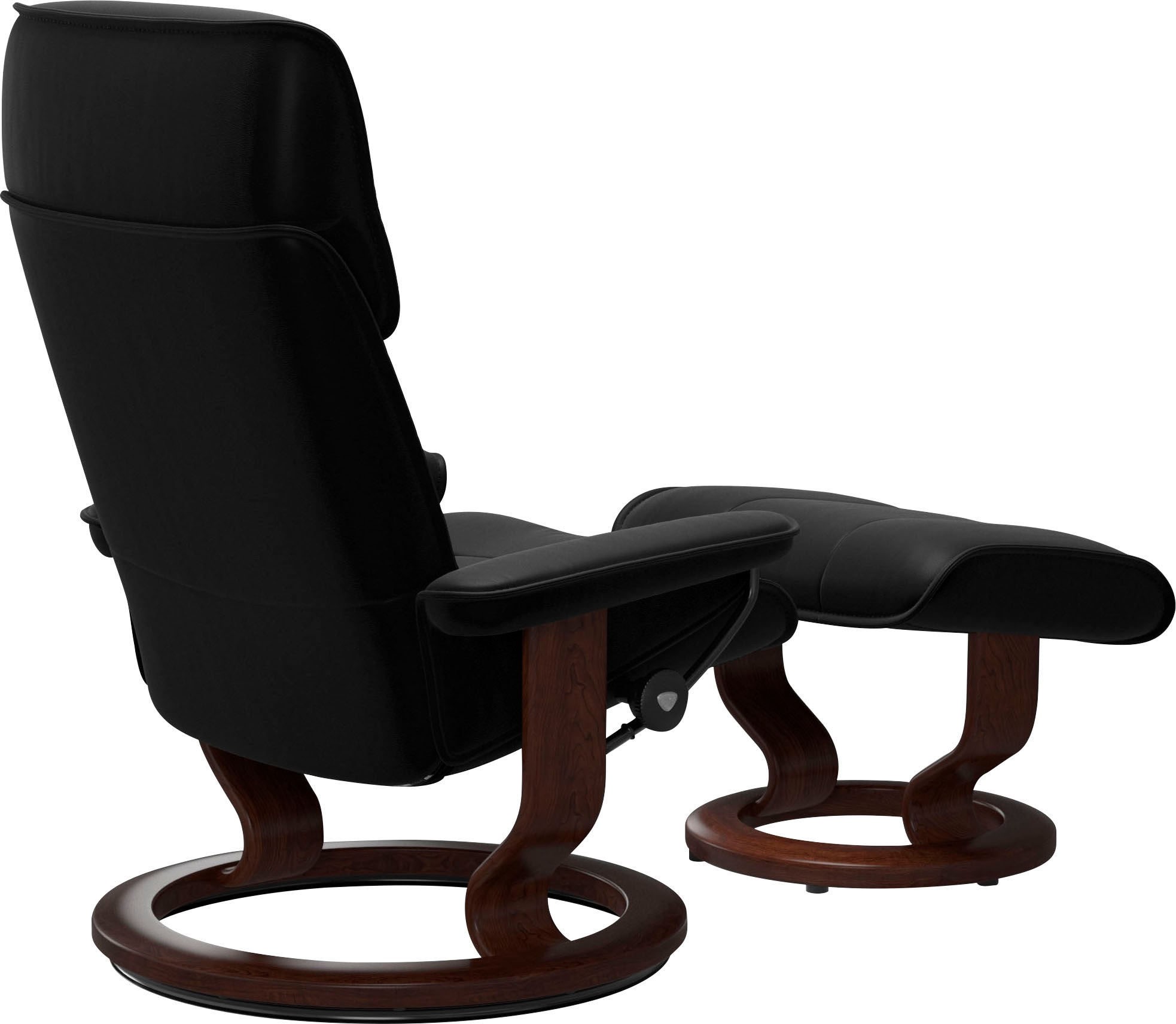 Stressless® Relaxsessel »Admiral«, (Set, Relaxsessel inkl. Hocker), mit Classic Base, Größe M & L, Gestell Braun
