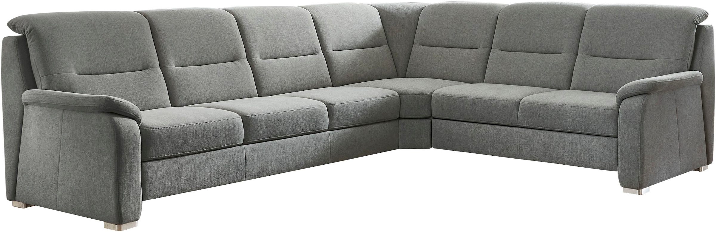 Die PlanBar Ecksofa »PP-HS10002« wahlweise mit Kopfteilverstellung, Bettfunktion und Stauraum