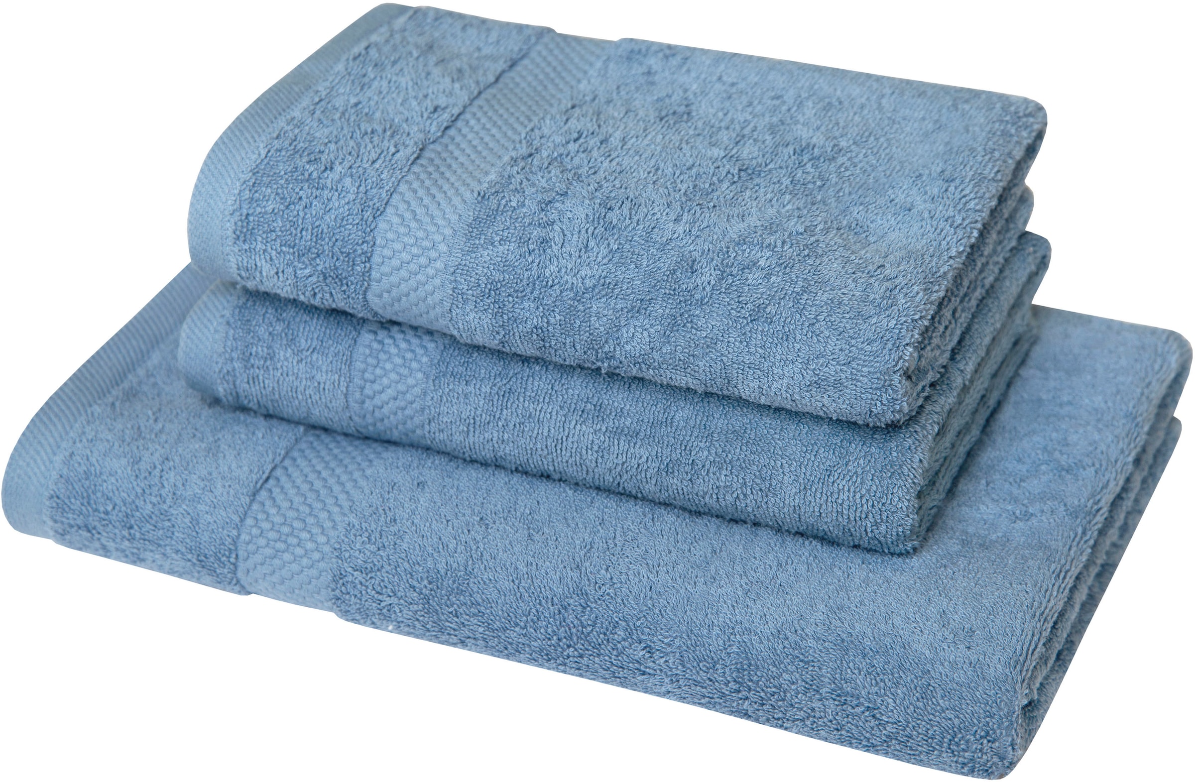 Dyckhoff Handtuch Set »Planet« Set 3 Stk. Walkfrottier 2 Handtücher (50x100 günstig online kaufen