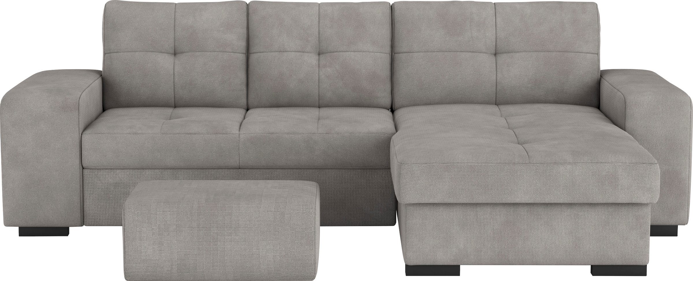 COTTA Ecksofa »Mattina L-Form«, mit Hocker, wahlweise mit Bettfunktion & Bettkasten