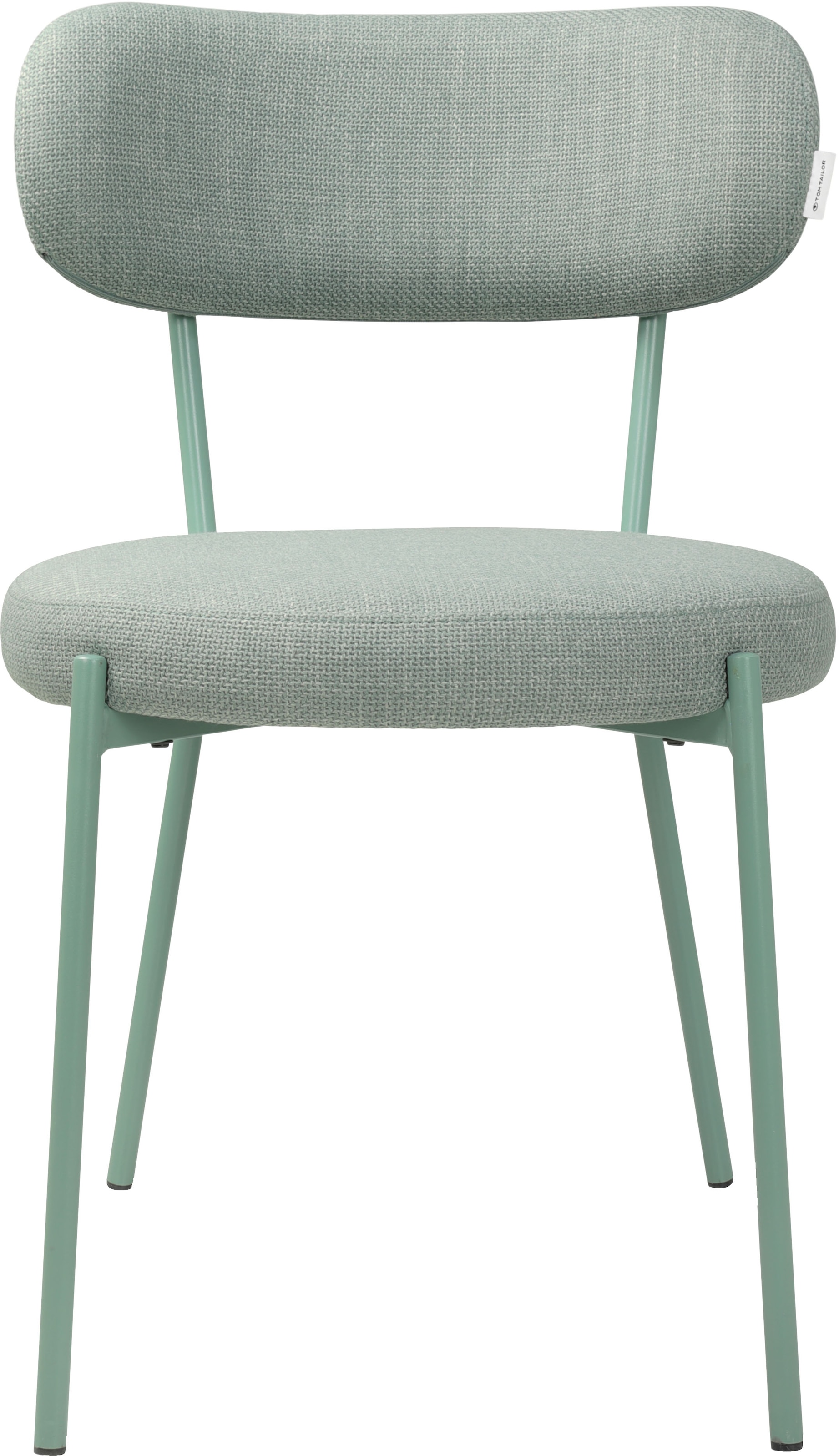 TOM TAILOR HOME 4-Fußstuhl »SOFT PAD CHAIR«, (Set), 2 St., Webstoff, Esszimmerstuhl, 4-Fußgestell, mit Rückenausschnitt