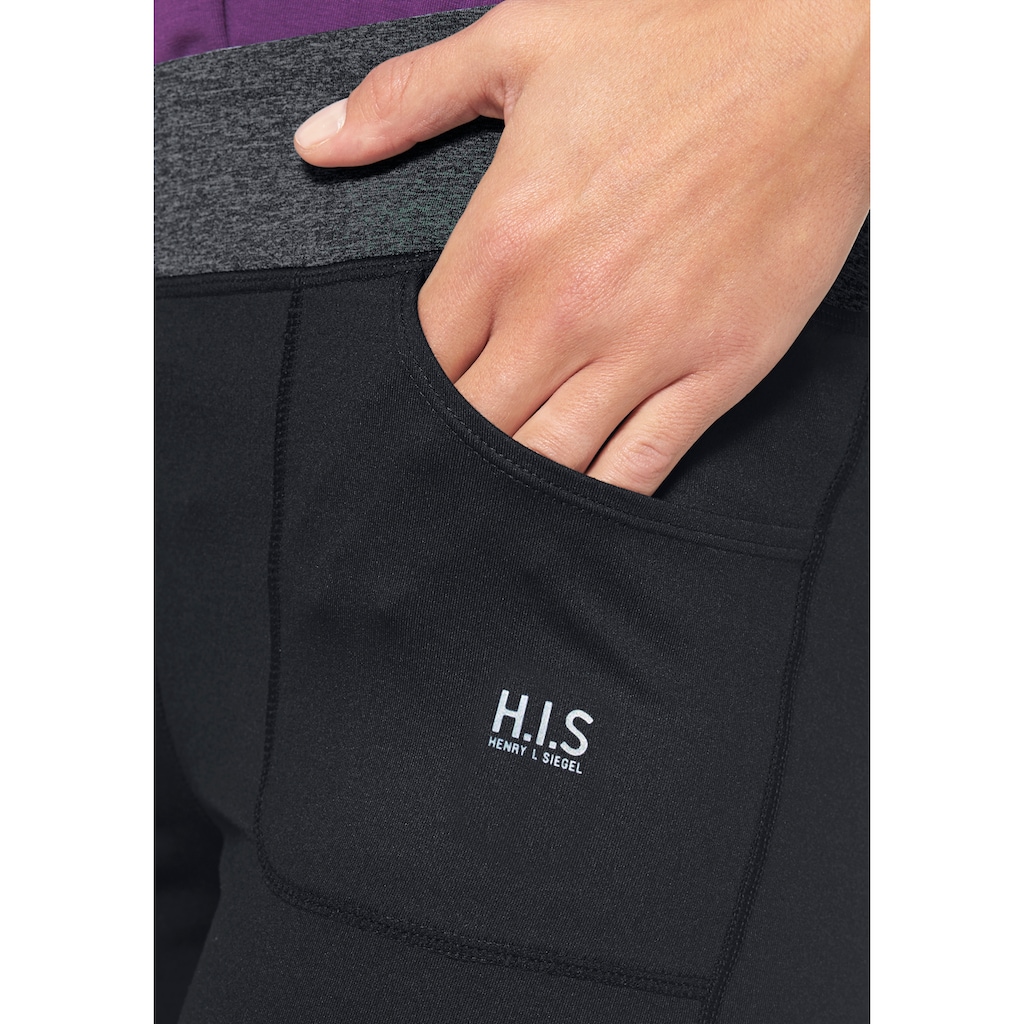 H.I.S Jazzpants »aus nachhaltig recyceltem Material«, Bund mit Wickeloptik