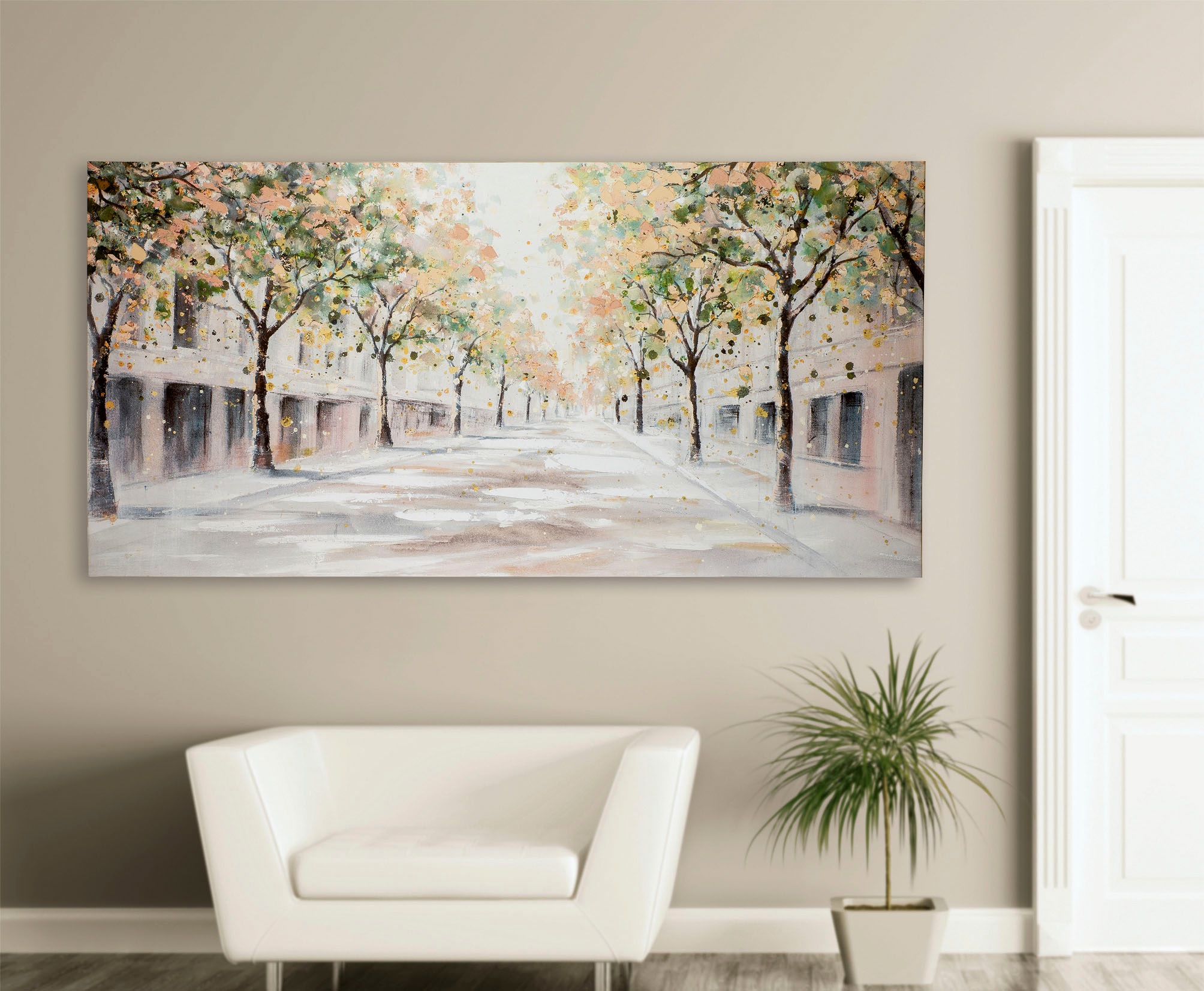 GILDE Leinwandbild »Bild La Rambla«, (1 St.) günstig online kaufen