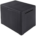 ONDIS24 Gartenbox »City Box«, Sitztruhe aus Kunststoff, 113 Liter, UV-beständig