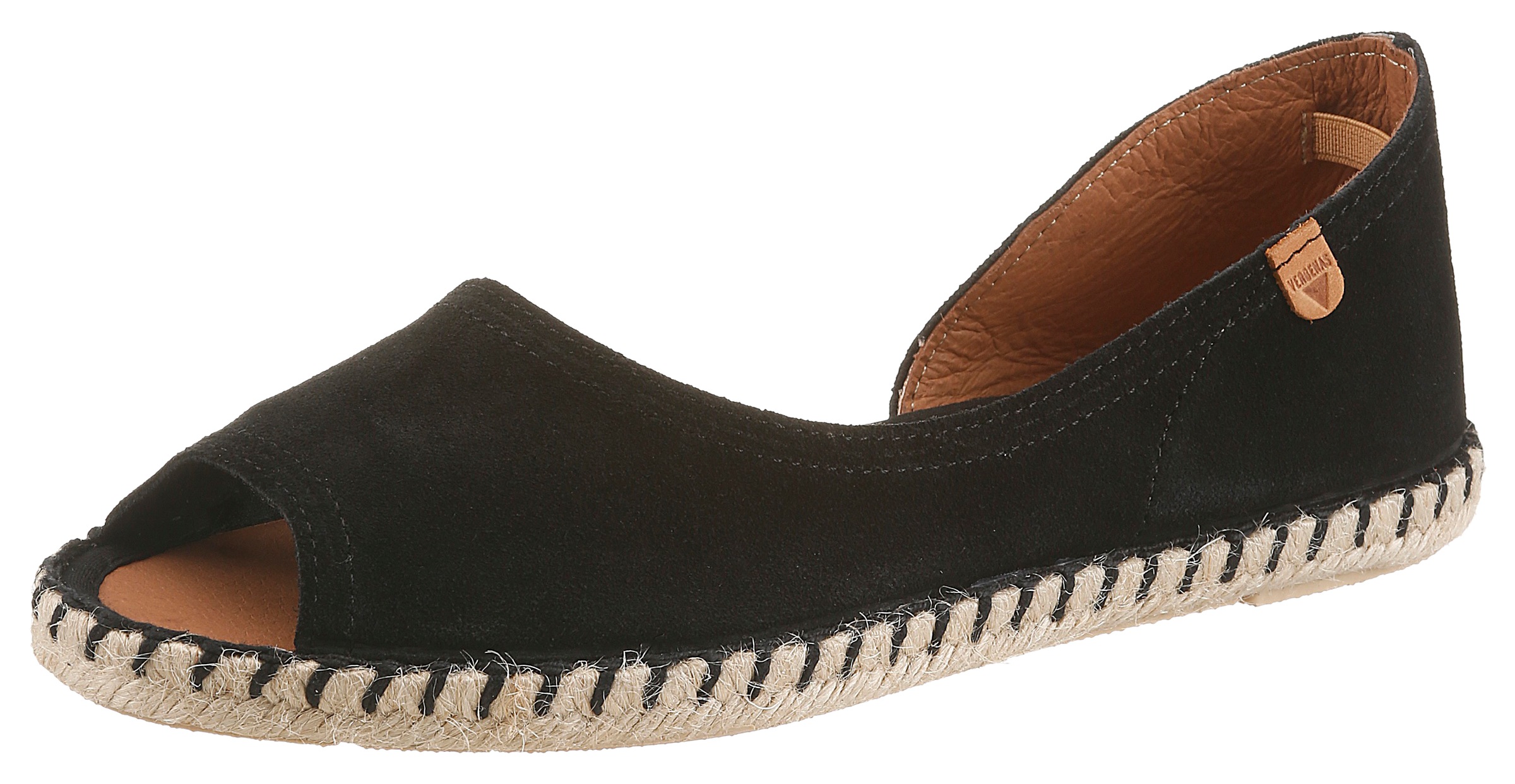 VERBENAS Espadrille »CRUZ SERRAJE«  Sommerschuh, Flat, Slipper, Ballerina in asymmetrischem Look