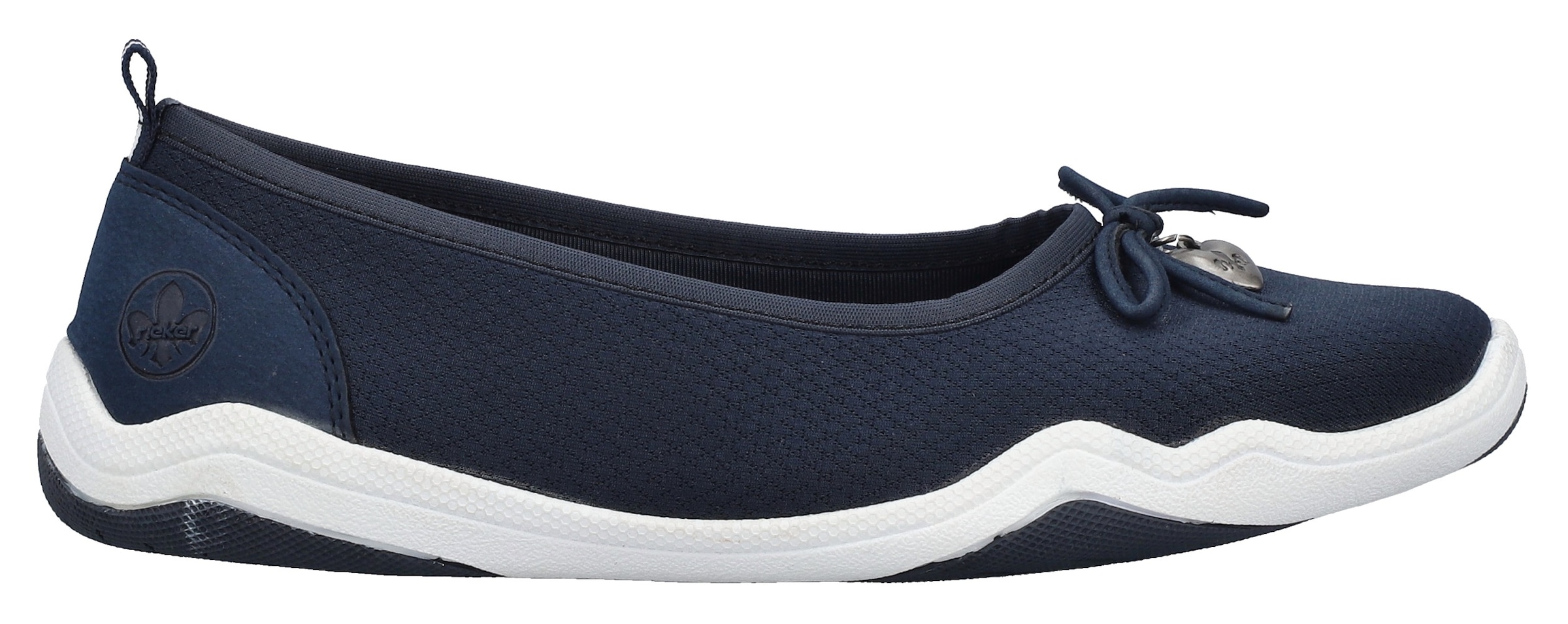 Rieker Ballerina, Slip-on Sneaker, Slipper, Schlupfschuh in veganer Verarbeitung