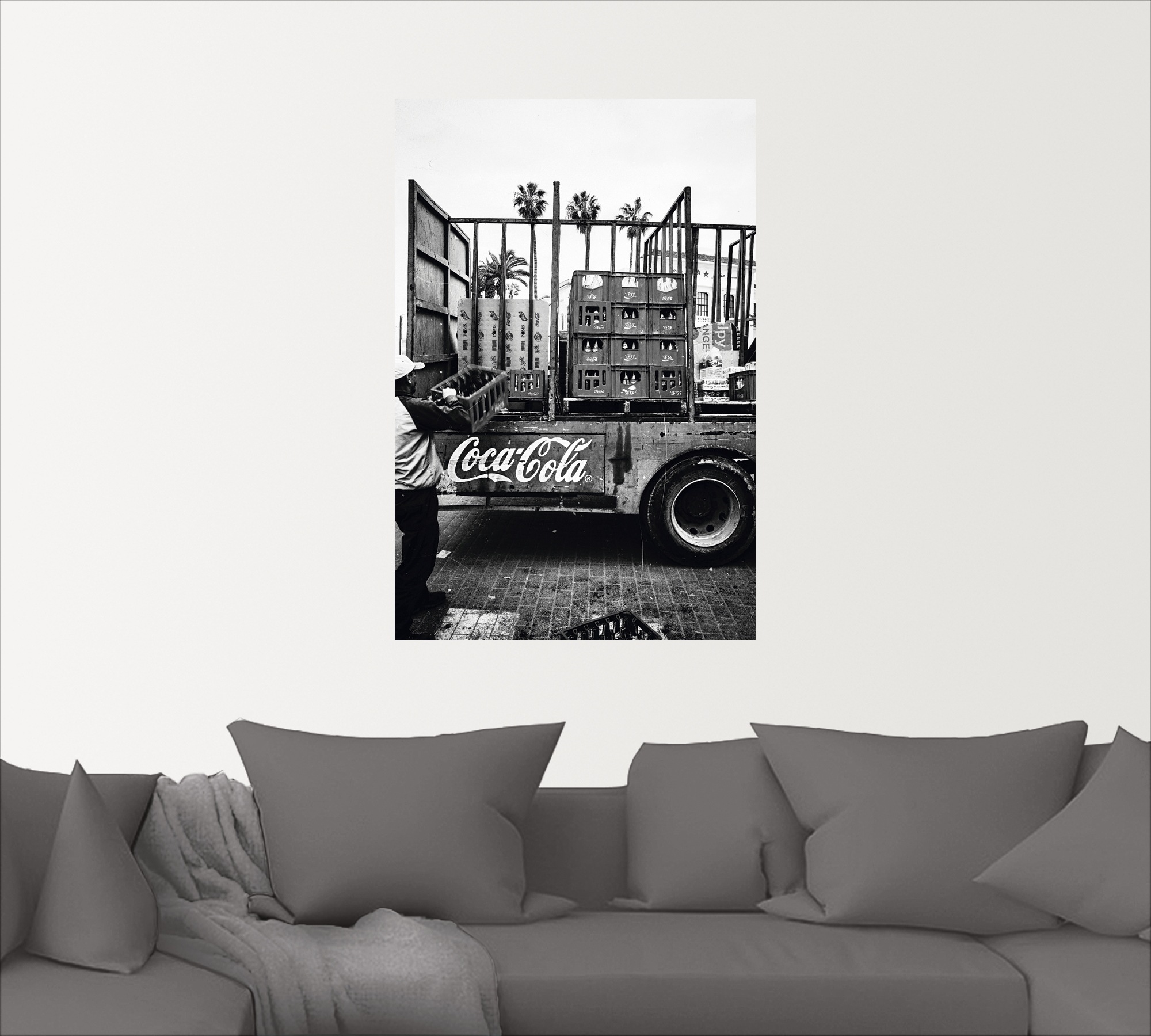 Artland Wandbild »CocaCola-LKW in El Jadida - Marokko«, Auto, (1 St.), als Alubild, Outdoorbild, Leinwandbild, Poster, Wandaufkleber