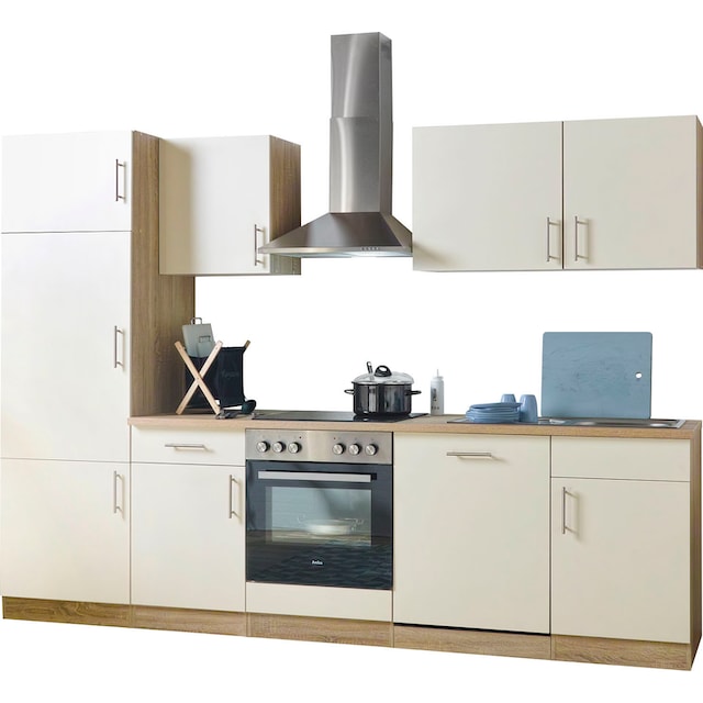wiho Küchen Küchenzeile »Kiel«, mit E-Geräten, inkl. Geschirrspüler, Breite  280 cm auf Raten kaufen