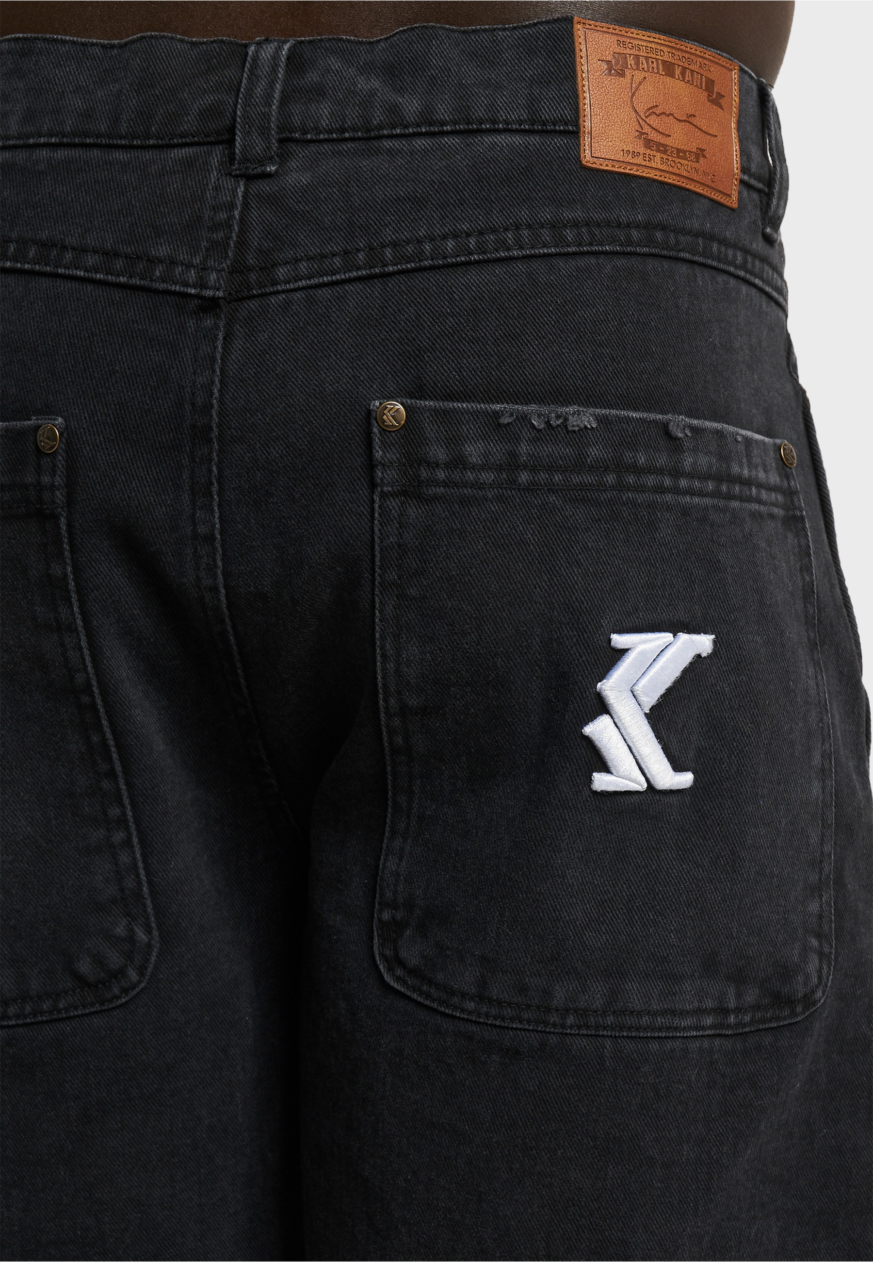 Karl Kani Jeansshorts »Karl Kani Herren KM232-027-2 KK OG Heavy Distressed Denim Shorts« 1 Stk.