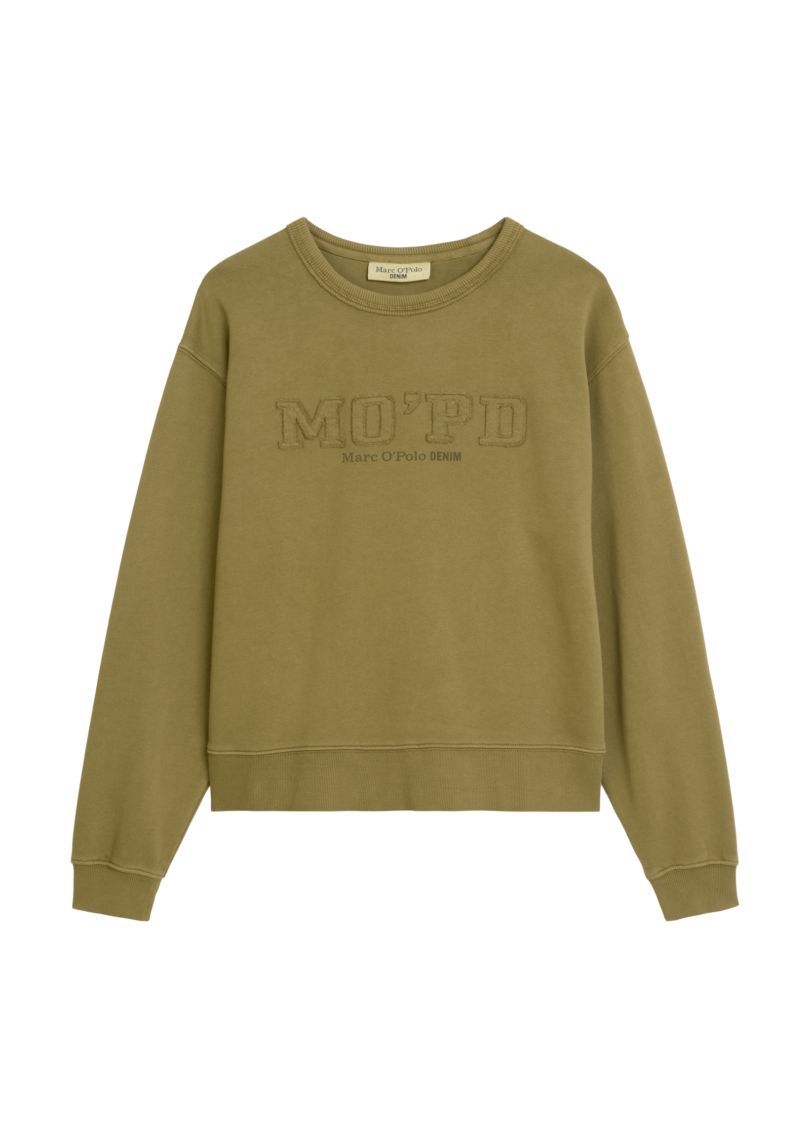 Marc O'Polo DENIM Sweatshirt, Rundhalsausschnitt, Relaxed fit, Garment-Dye-Färbung