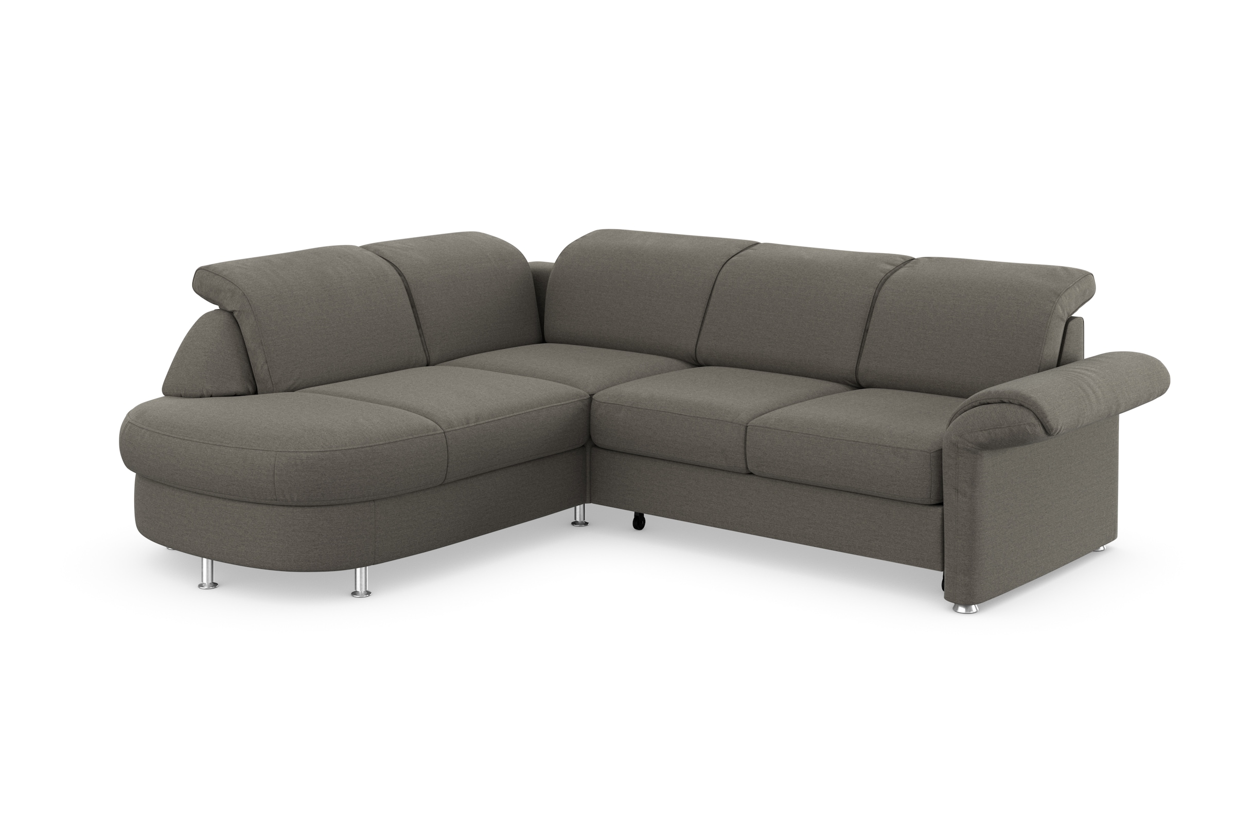 sit&more Ecksofa »Apulia L-Form«, wahlweise Bettfunktion, Bettkasten und Kopf- und Armteilverstellung