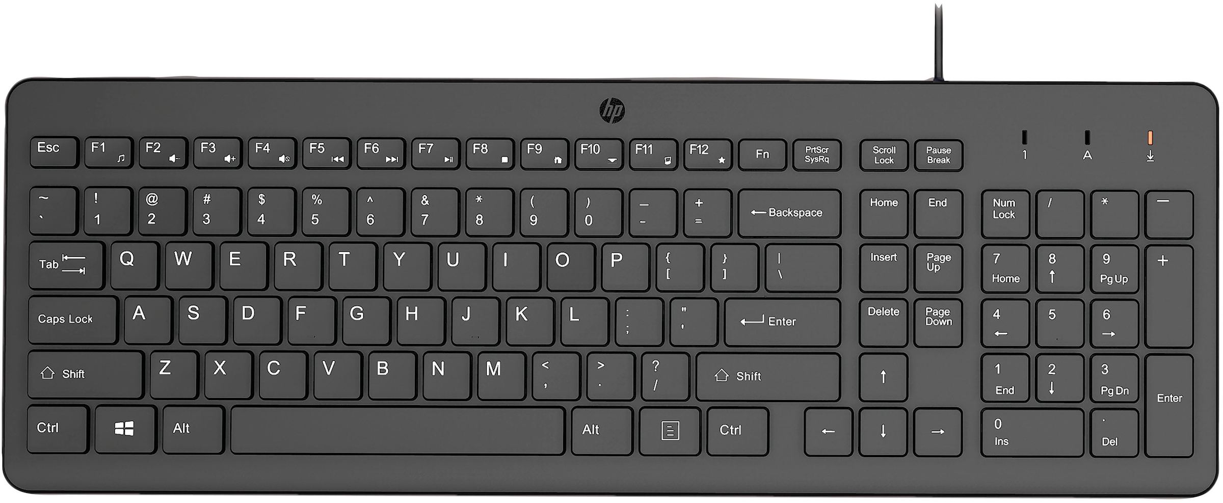 HP PC-Tastatur »150« (Fn-Tasten | Multimedia-Tasten | Ziffernblock)