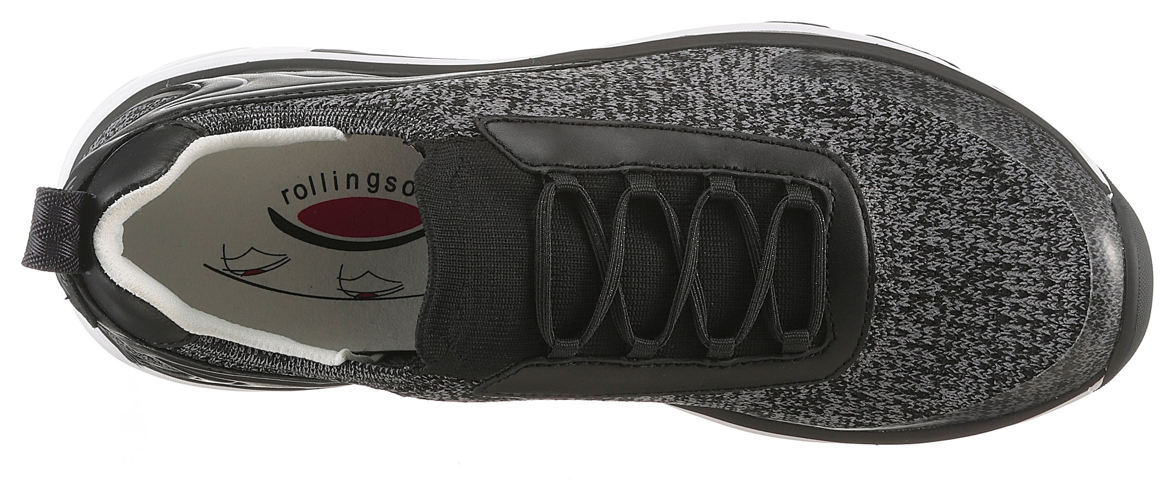 Gabor Rollingsoft Slip-On Sneaker  , Freizeitschuh, Halbschuh, Slipper mit Gummizug für guten Sitz