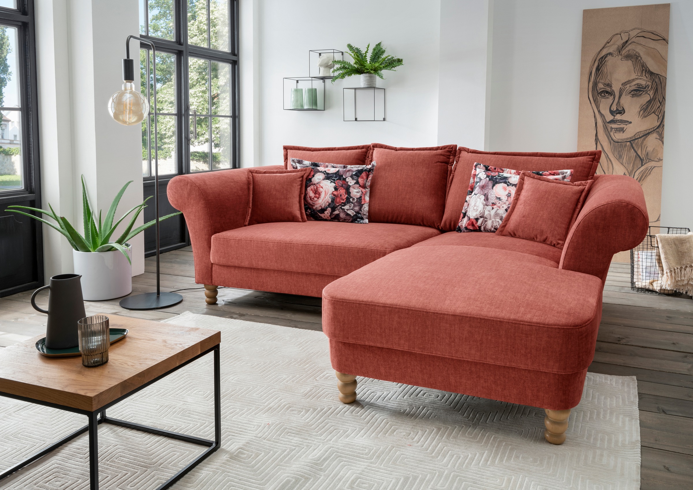 Home affaire Ecksofa "Tassilo L-Form" günstig online kaufen