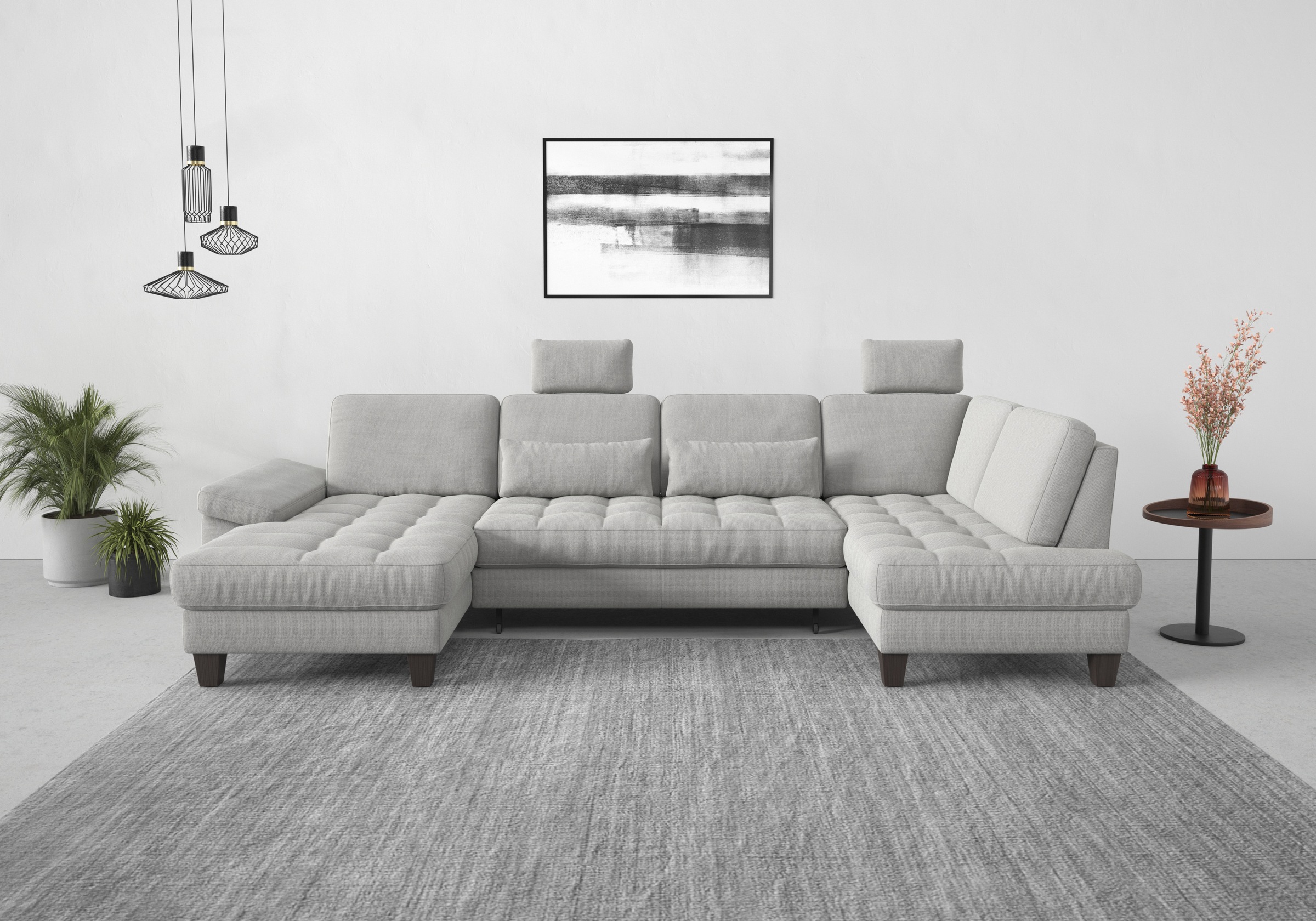 sit&more Wohnlandschaft »Westham U-Form«, wahlweise mit Bettfunktion, Bettkasten, Sitztiefenverstellung