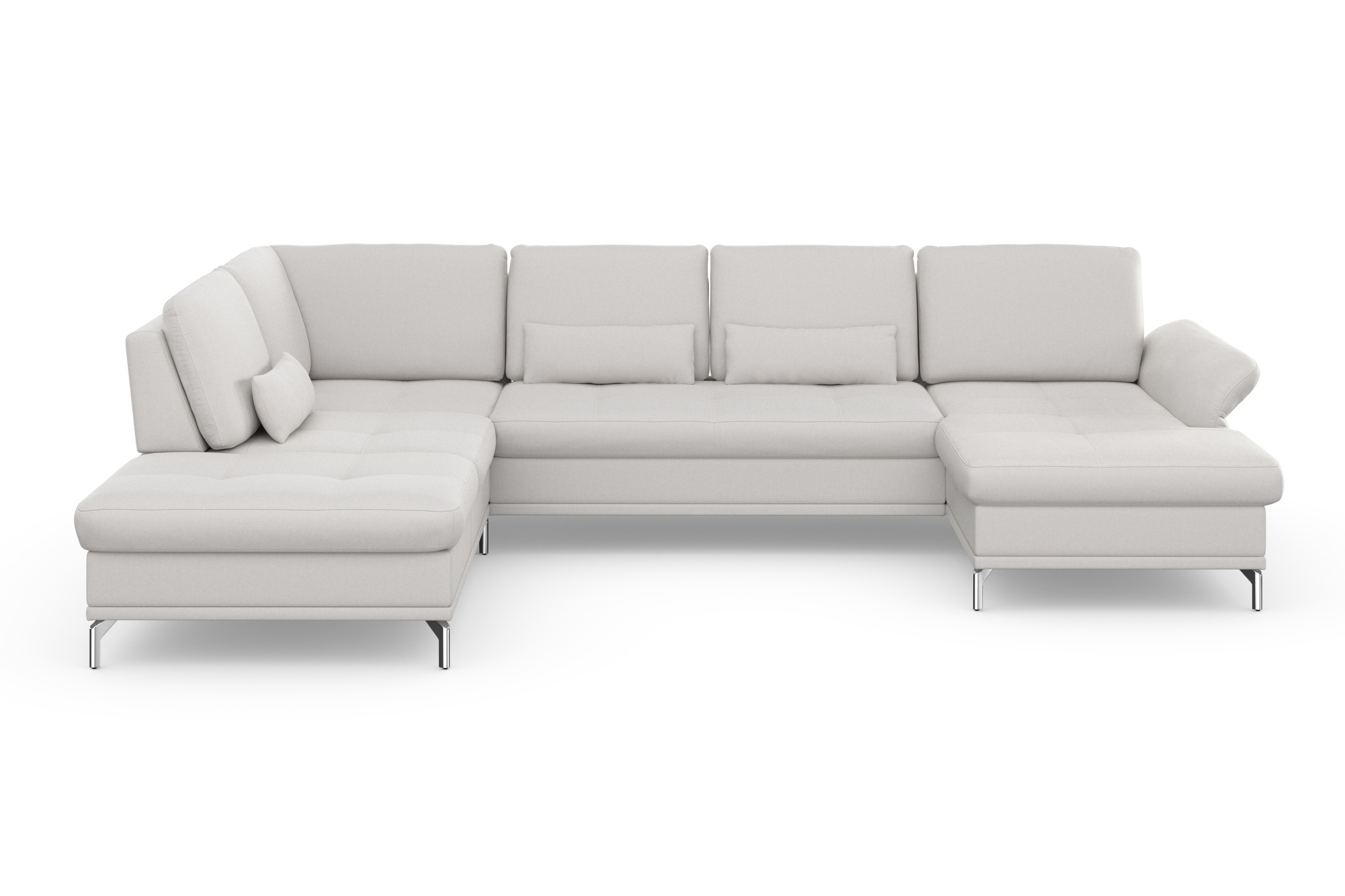 Home affaire Wohnlandschaft »Palm Beach U-Form« Federkern, mit Sitztiefenve günstig online kaufen