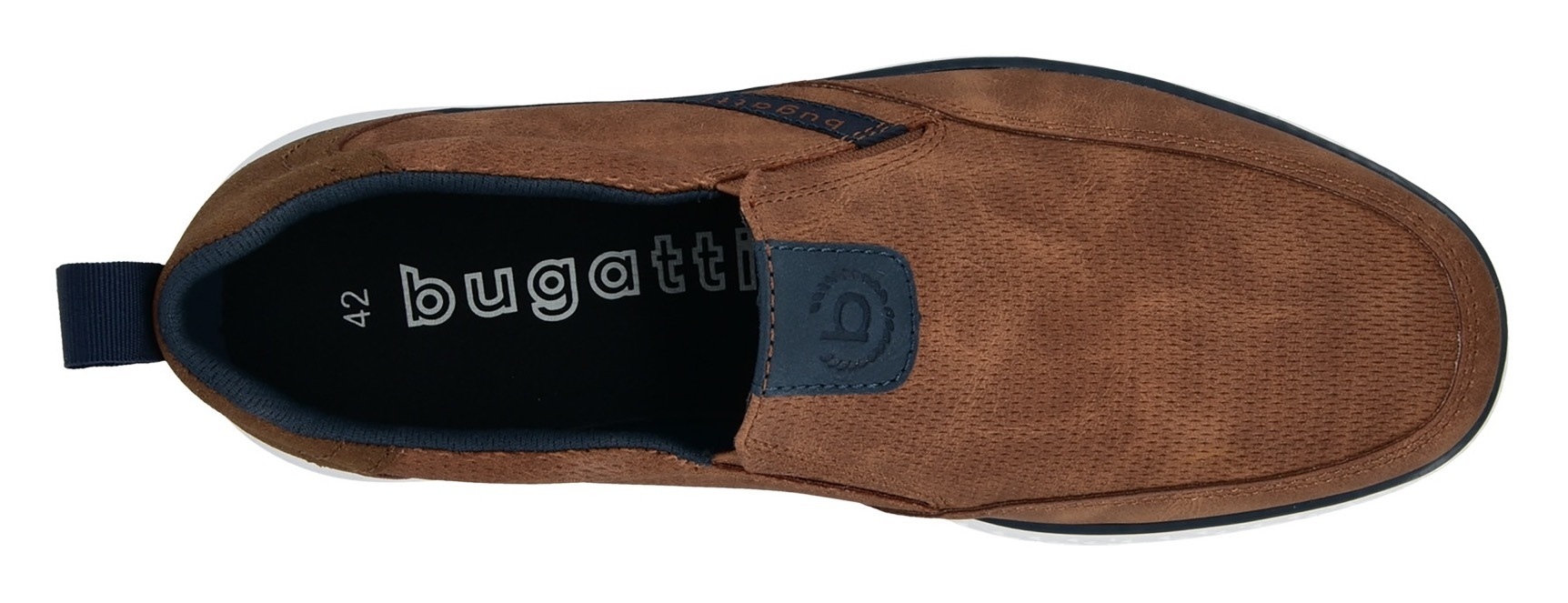 bugatti Slip-On Sneaker, Slipper, Freizeitschuh, Halbschuh mit Stretcheinsatz