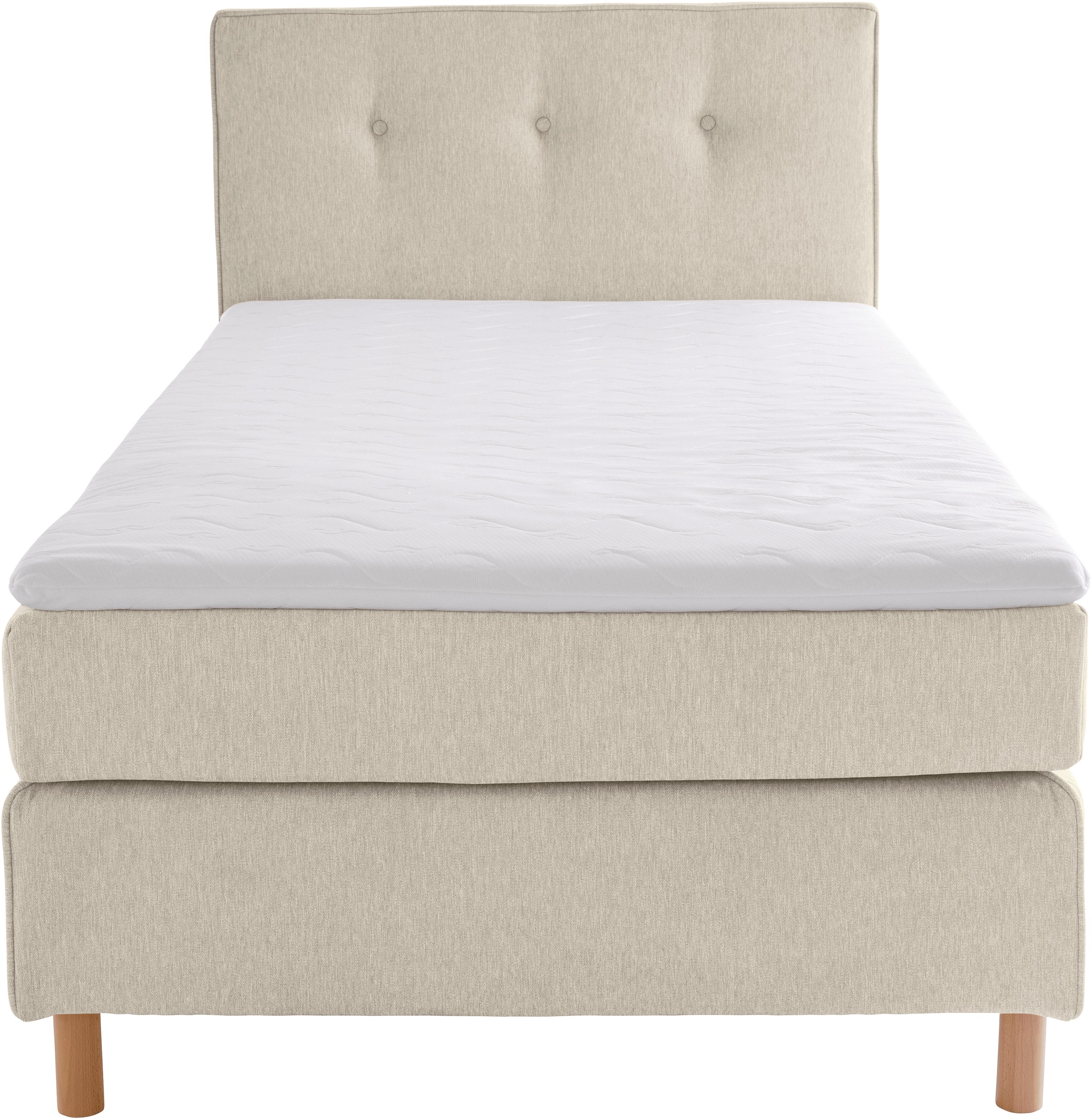 Home affaire Boxspringbett »Heimatblick 100x200cm beliebig erweiterbar zu Doppel- und Familienbett«, Einzelbett, Hotelbett erhältlich in H2,H3 & H4