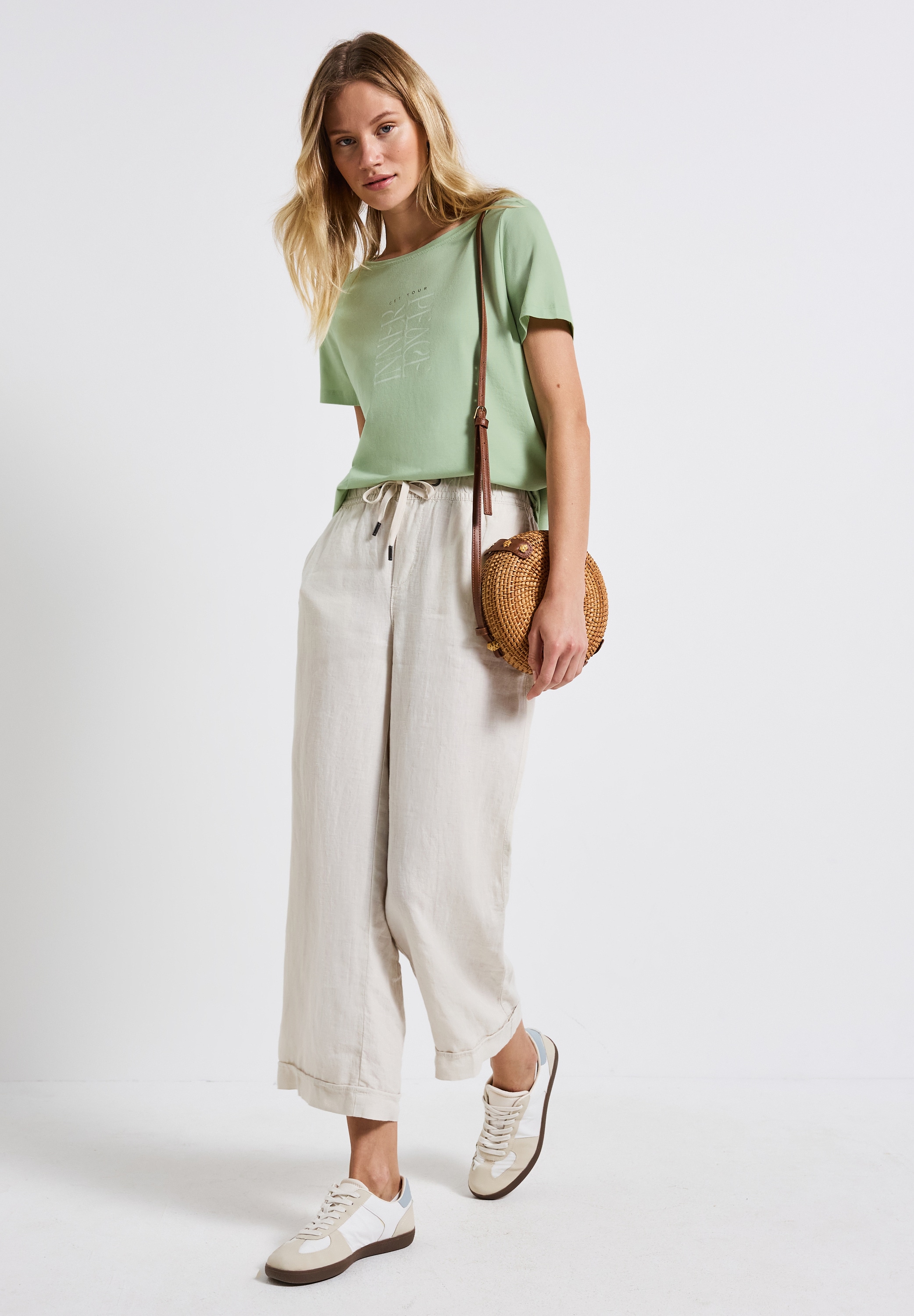 STREET ONE Shirttop mit Wording Print