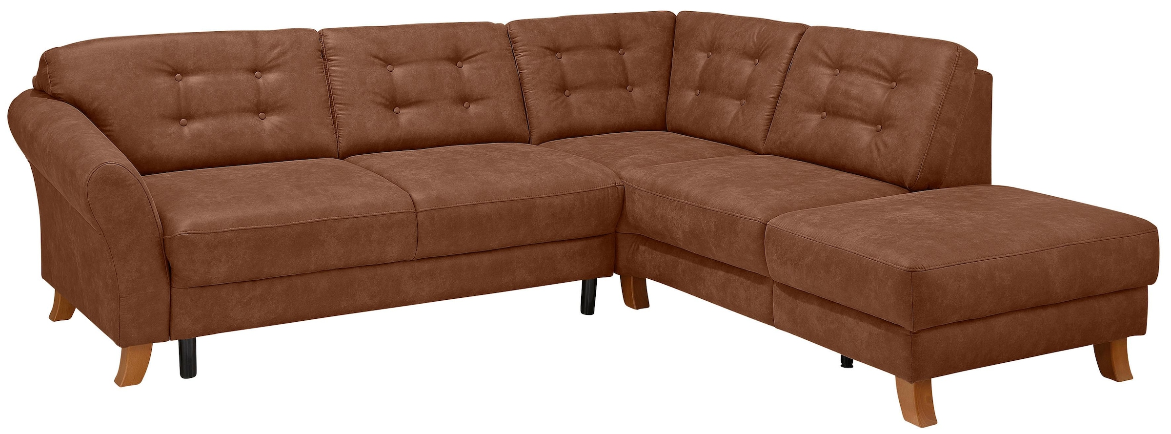 Home affaire Ecksofa »Trondheim L-Form«, mit Federkern