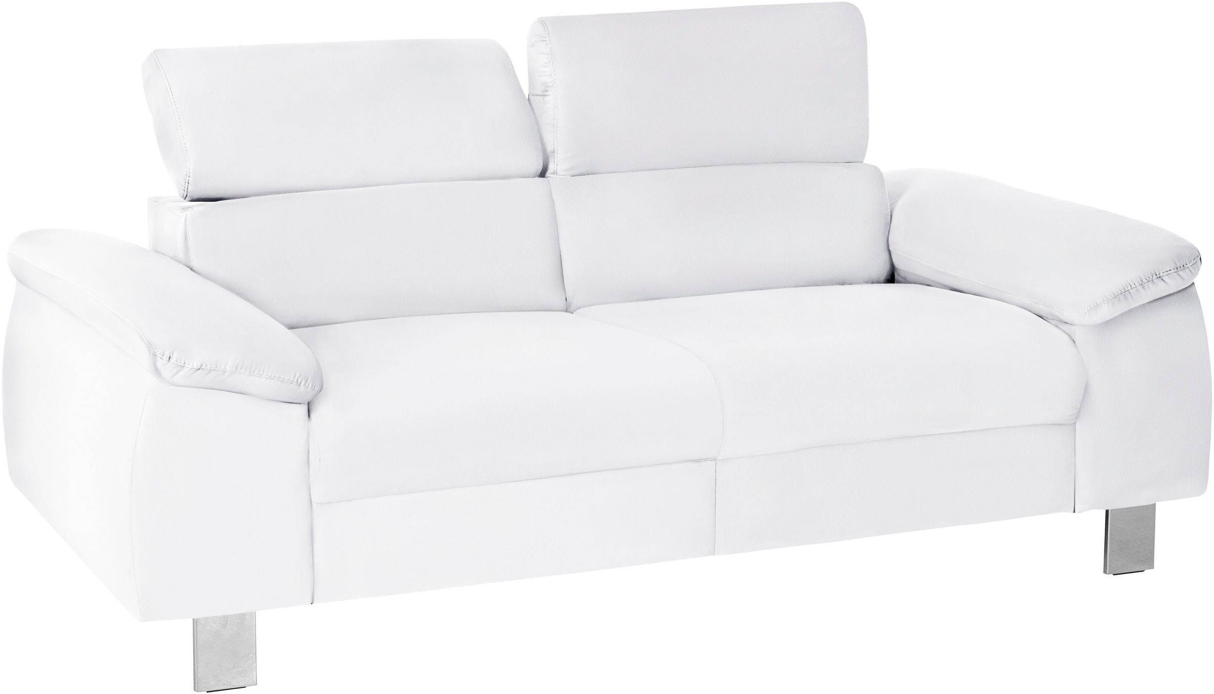 COTTA Polstergarnitur »Komaris«, (Set), Set bestehend aus: 2-Sitzer mit Kopfteilverstellung & Hocker