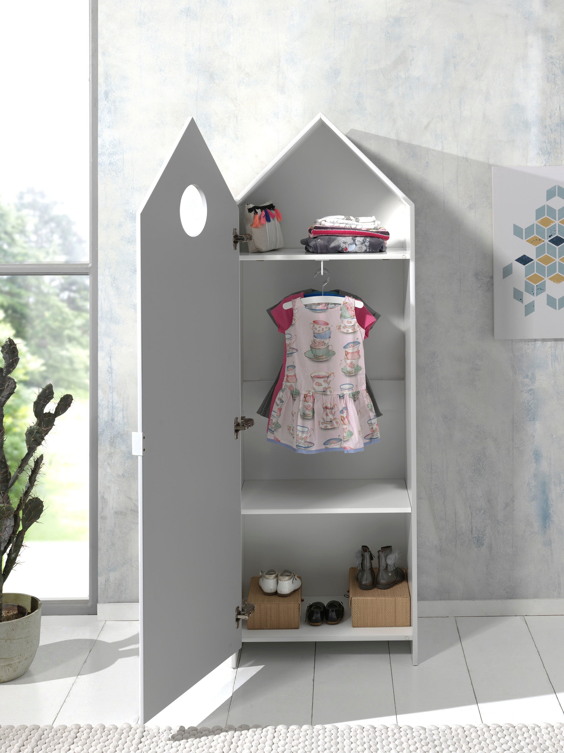 Vipack Drehtürenschrank »Casami, mit Soft-Close, viel Stauraum, TOP modern«, (B/H/T ca. 57,6x171,3x37cm, verschiedene Farben, Strandhaus-Optik), als Kleider-/Wäscheschrank nutzbar, universell einsetzbar