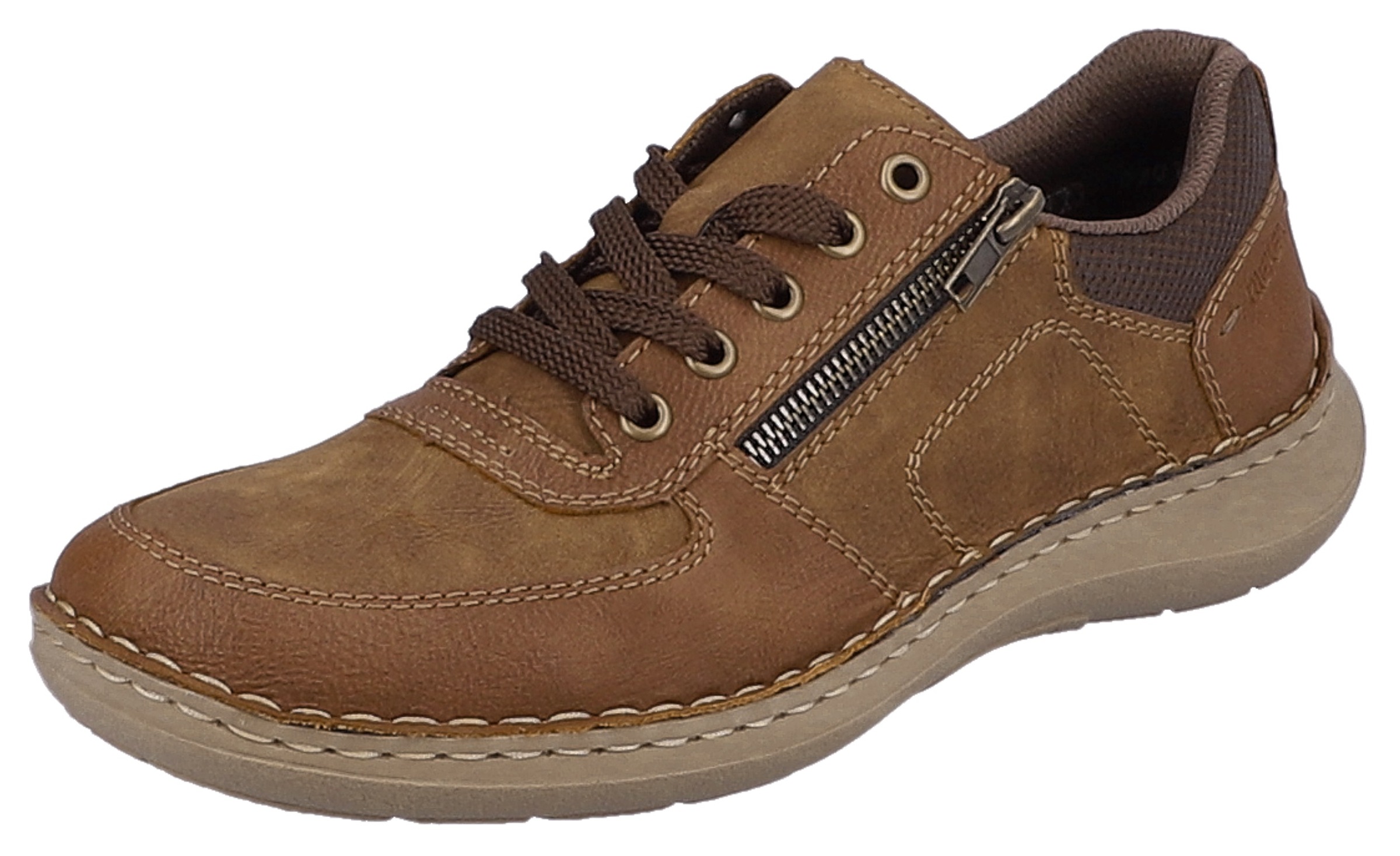Schnürschuh, in Komfortweite H, Gr. 45, braun
