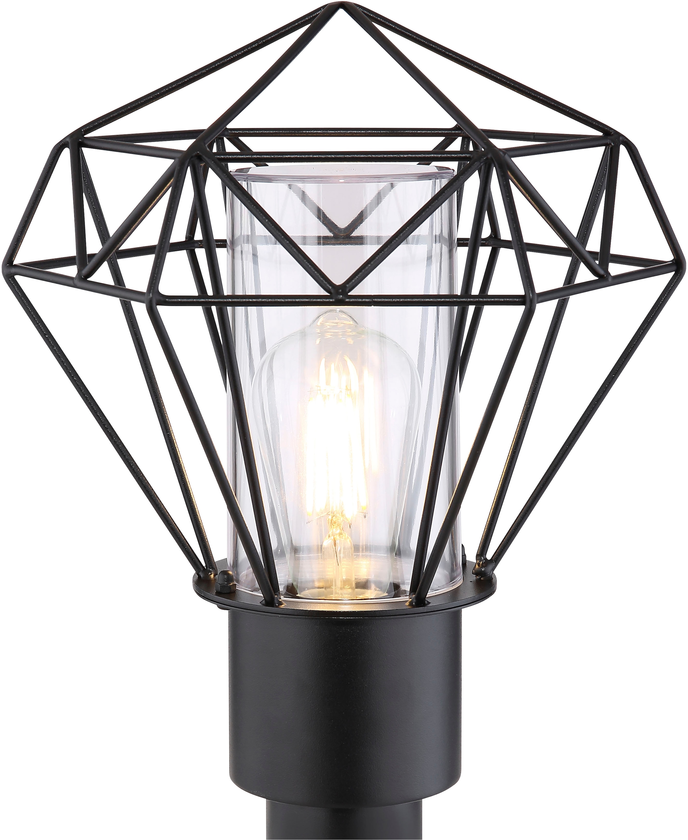 GLOBO LIGHTING Außen-Stehlampe »HORACE« E27 1 Stk. Außenleuchte für Garten & Terrasse schwarz