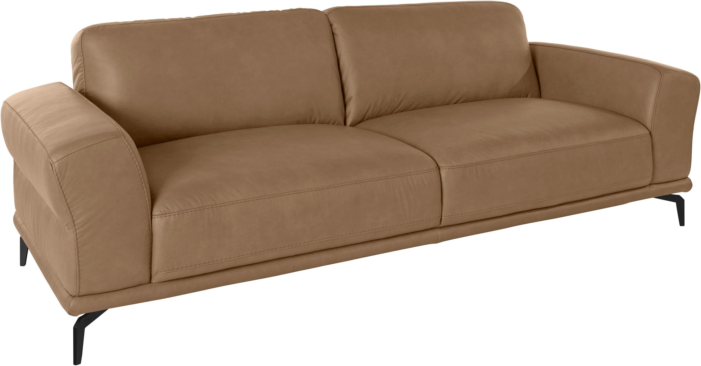 W.SCHILLIG 2,5-Sitzer »montanaa« mit Metallfüßen in Schwarz pulverbeschicht günstig online kaufen