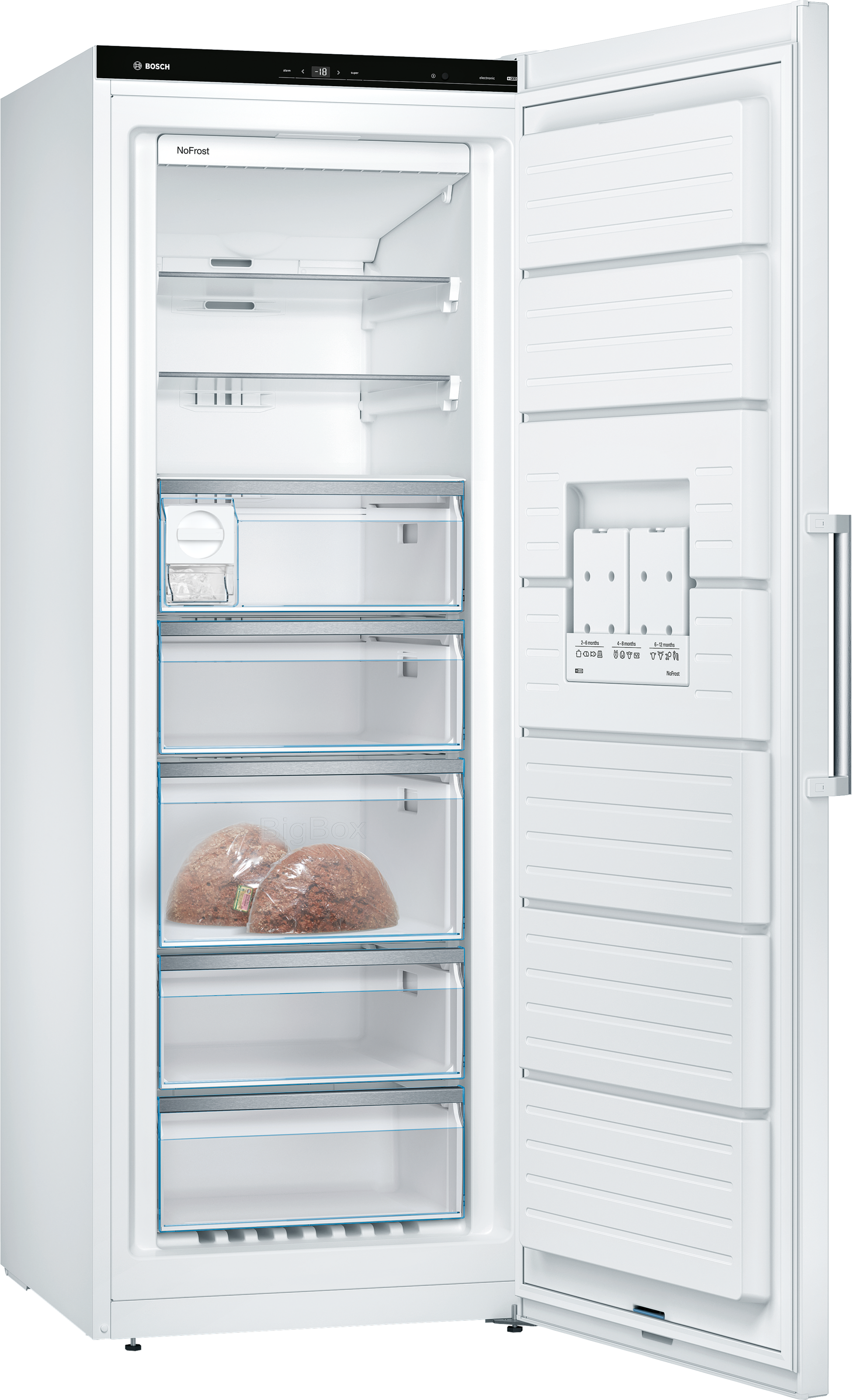 BOSCH Gefrierschrank Serie 6 »GSN58AWDP« 191 cm hoch 70 cm breit günstig online kaufen