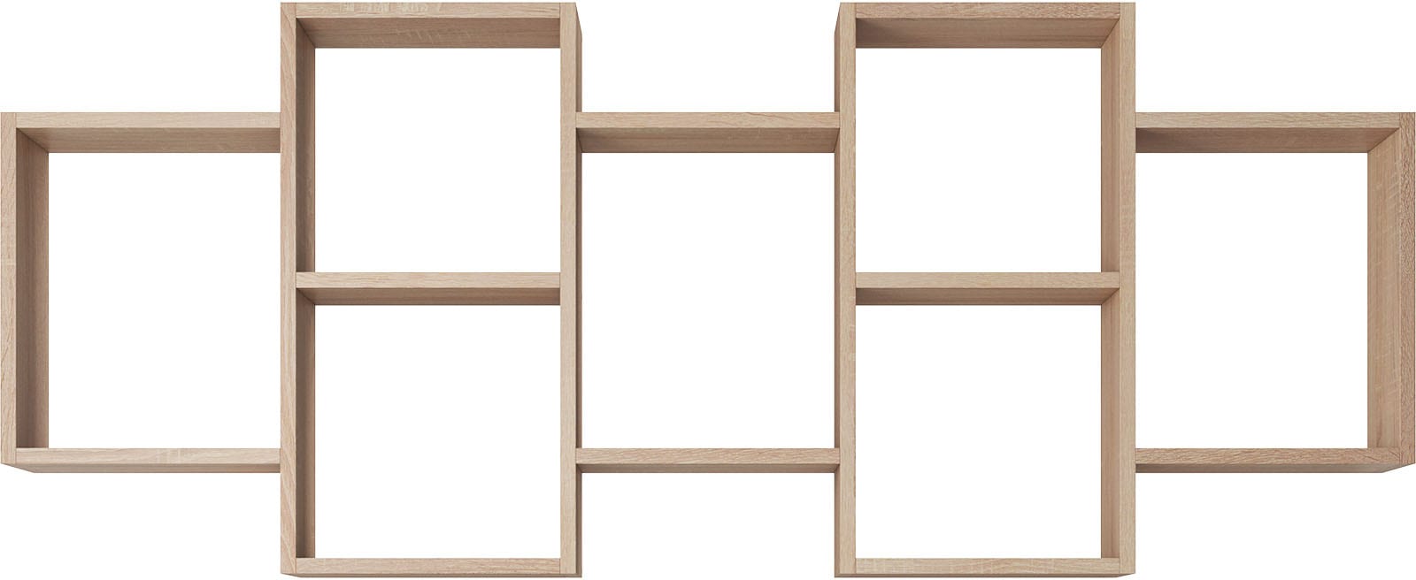 INOSIGN Wandboard »Wandregal Trio 001«, (1 St.), Stell- oder Hängeregal, 10 offene Fächer, flexibel montierbar