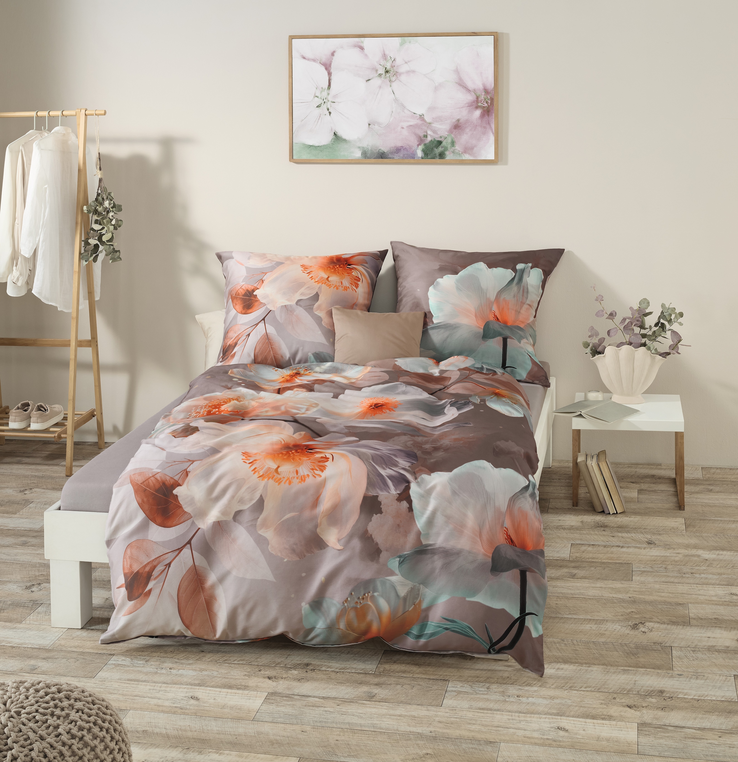 Kaeppel Bettwäsche »Mother of Pearl« 2 Stk. tlg. Mit Blumen günstig online kaufen