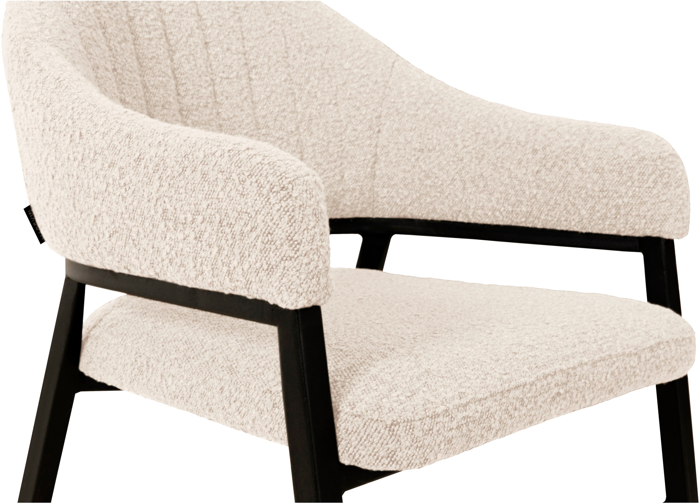 OMG Design Armlehnstuhl »Roma« (Set) 1 Stk.bequemer Esszimmerstuhl, Polsterstuhl mit Bouclé Bezug