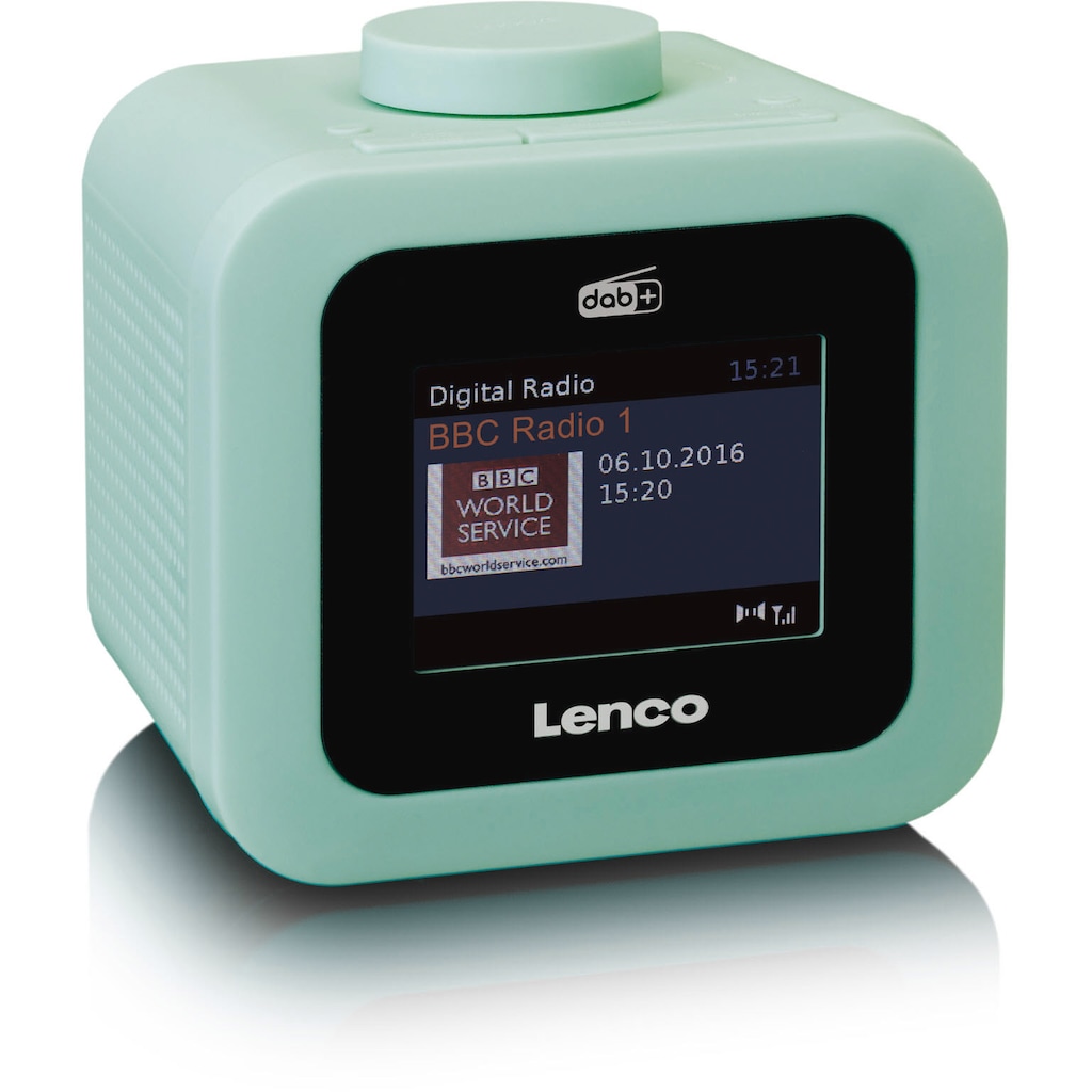 Lenco Digitalradio (DAB+) »CR-620 FM-/DAB+ Radiowecker«, (FM-Tuner)
