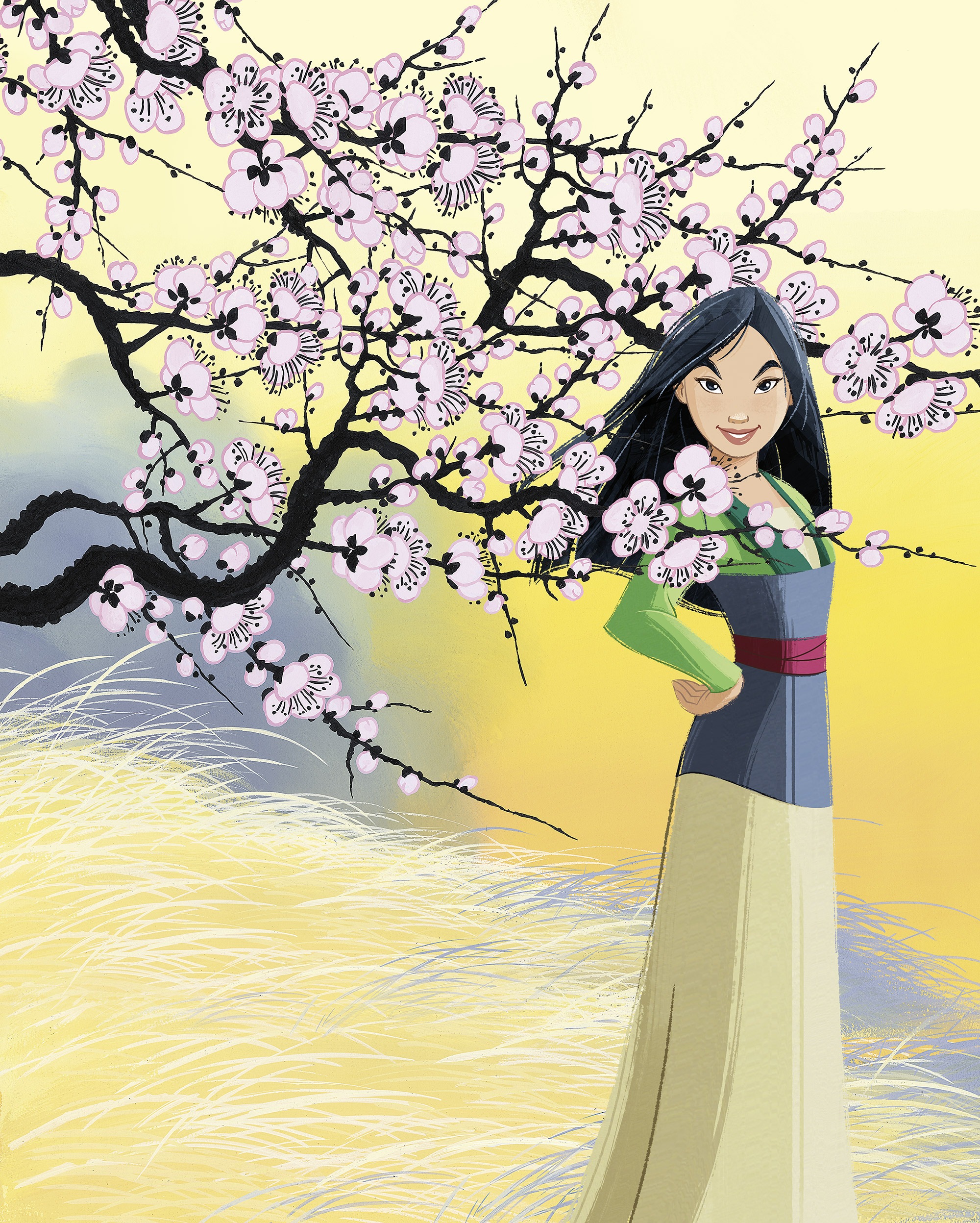 Komar Kindertapete »Disney Mulan Cherry Blossoms«, bedruckt günstig online kaufen