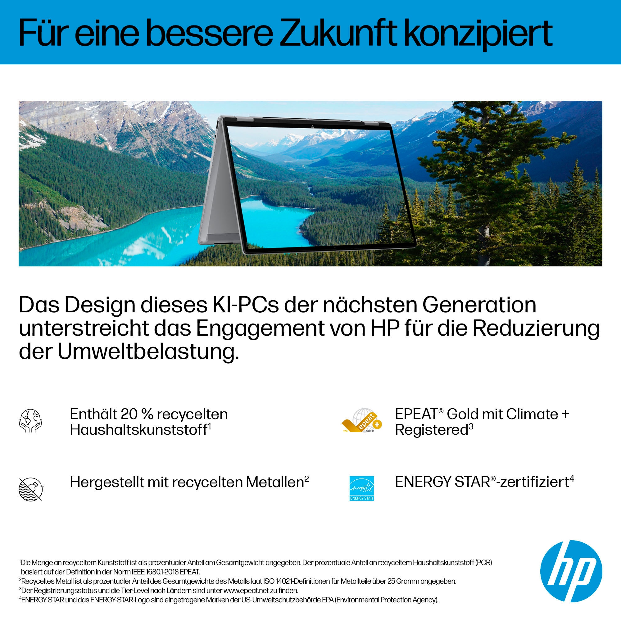 HP Convertible Notebook »OmniBook X Flip 14-fk0252ng«, 35,6 cm, / 14 Zoll, AMD, Ryzen™ AI 5, Radeon, 512 GB SSD