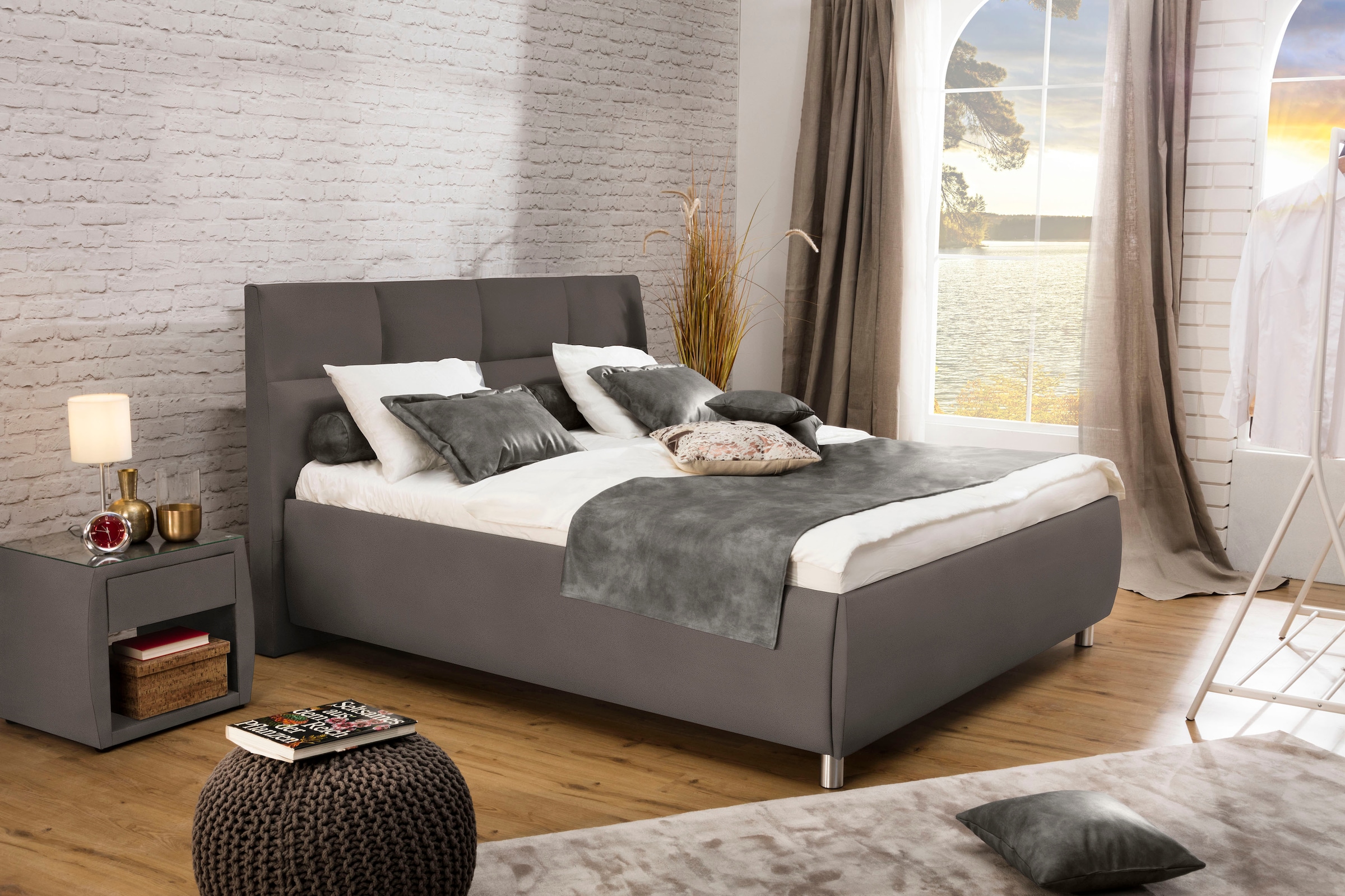 alina Polsterbett "Nadina" wahlweise mit Matratze und Lattenrost, in versch günstig online kaufen