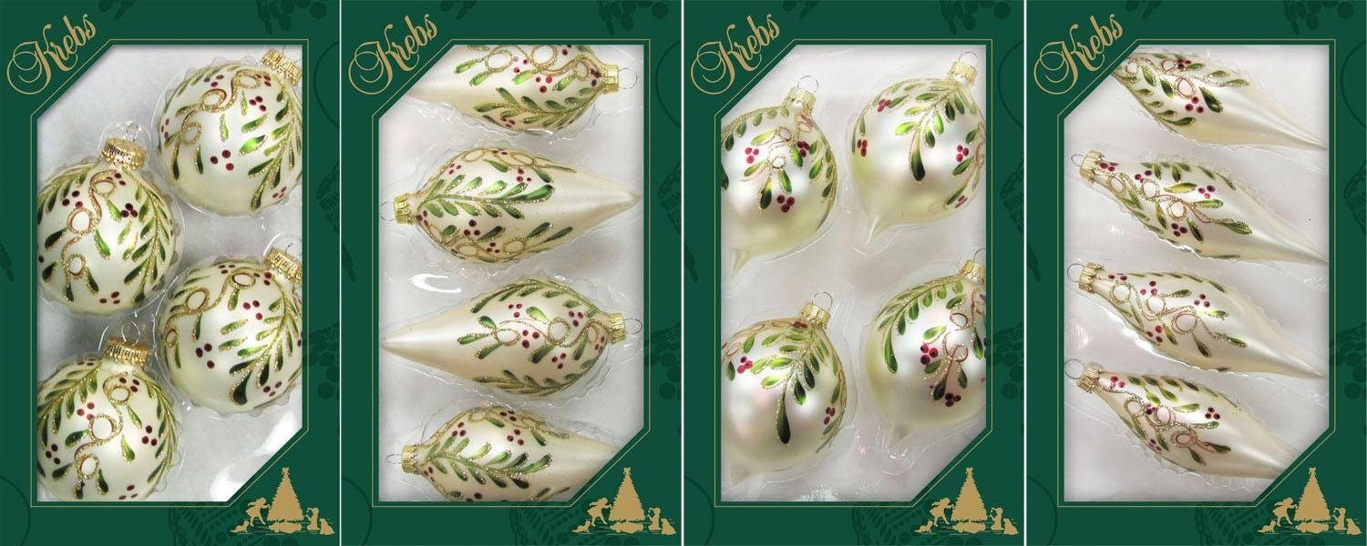 Krebs Glas Lauscha Christbaumschmuck »Kugel, Tropfen, Olive, Zwiebel, Weihn günstig online kaufen