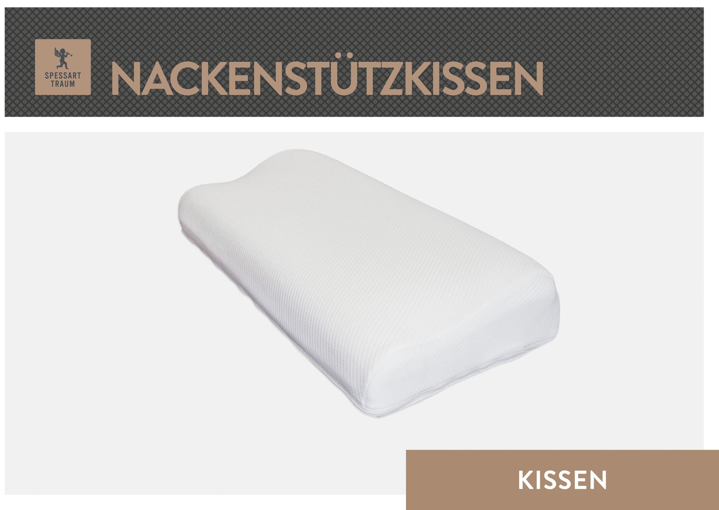 SPESSARTTRAUM Nackenstützkissen »Bronze«, Bezug: Tencel Doppeltuch, (1 St.) günstig online kaufen