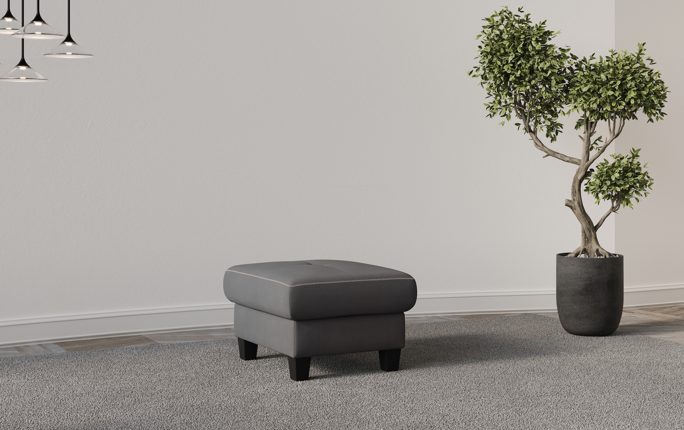 Home affaire Polsterhocker "Varese" günstig online kaufen