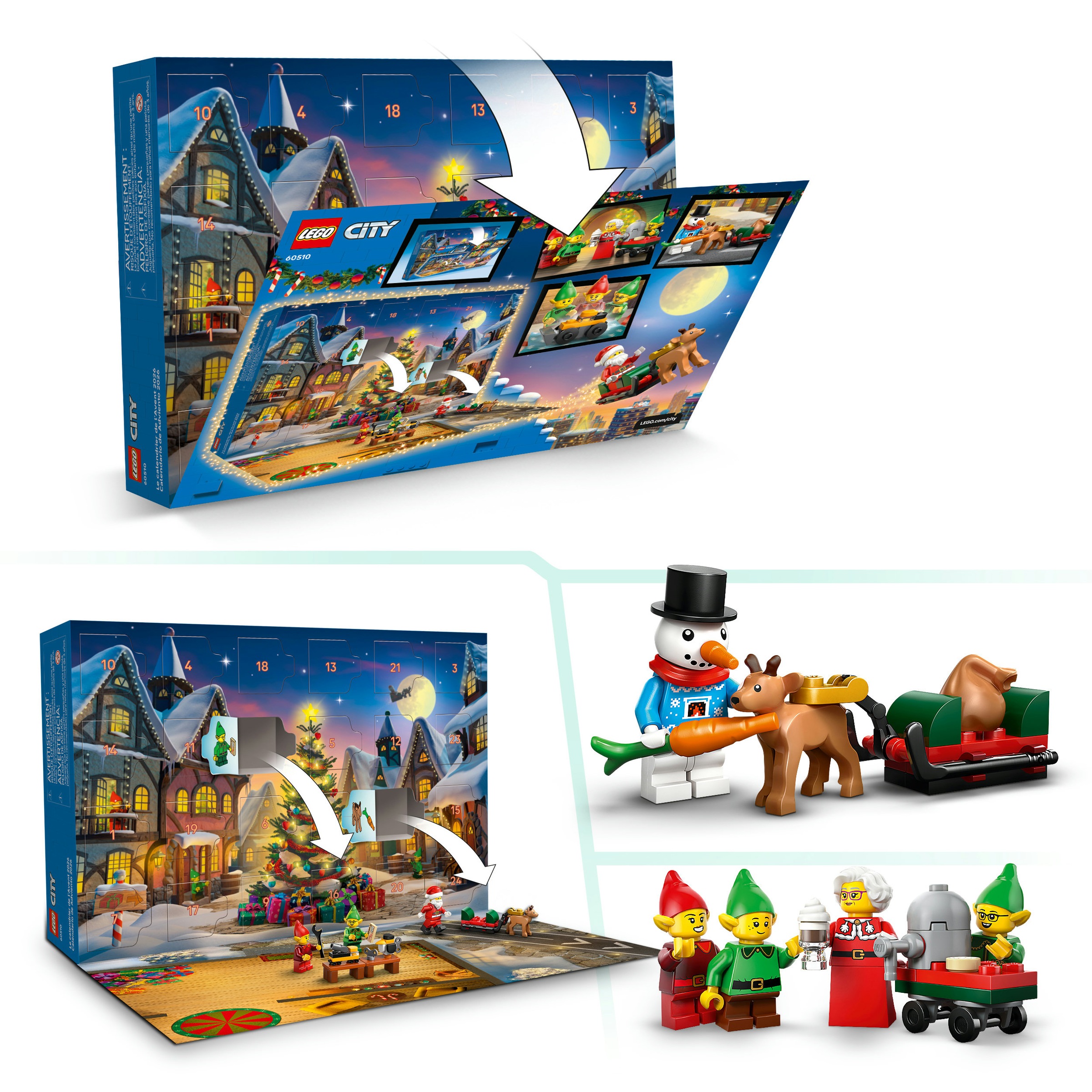 LEGO® Spielzeug-Adventskalender »Adventskalender 2026 (60510), LEGO City« ab 5 Jahren Made in Europe