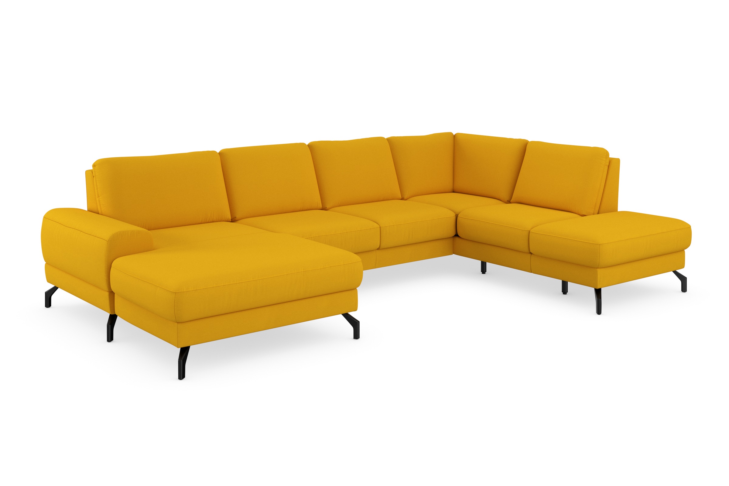 sit&more Wohnlandschaft »Cinturo U-Form«, inklusive Sitztiefenverstellung und Federkern, Sitzhöhe 45 cm