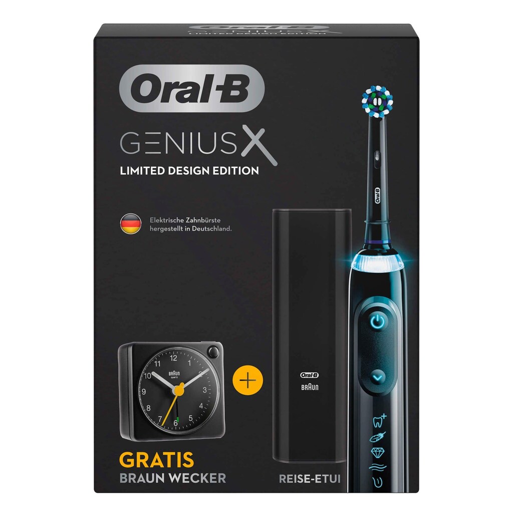 Oral B Elektrische Zahnbürste »Genius X«, 1 St. Aufsteckbürsten, Limited Design Edition